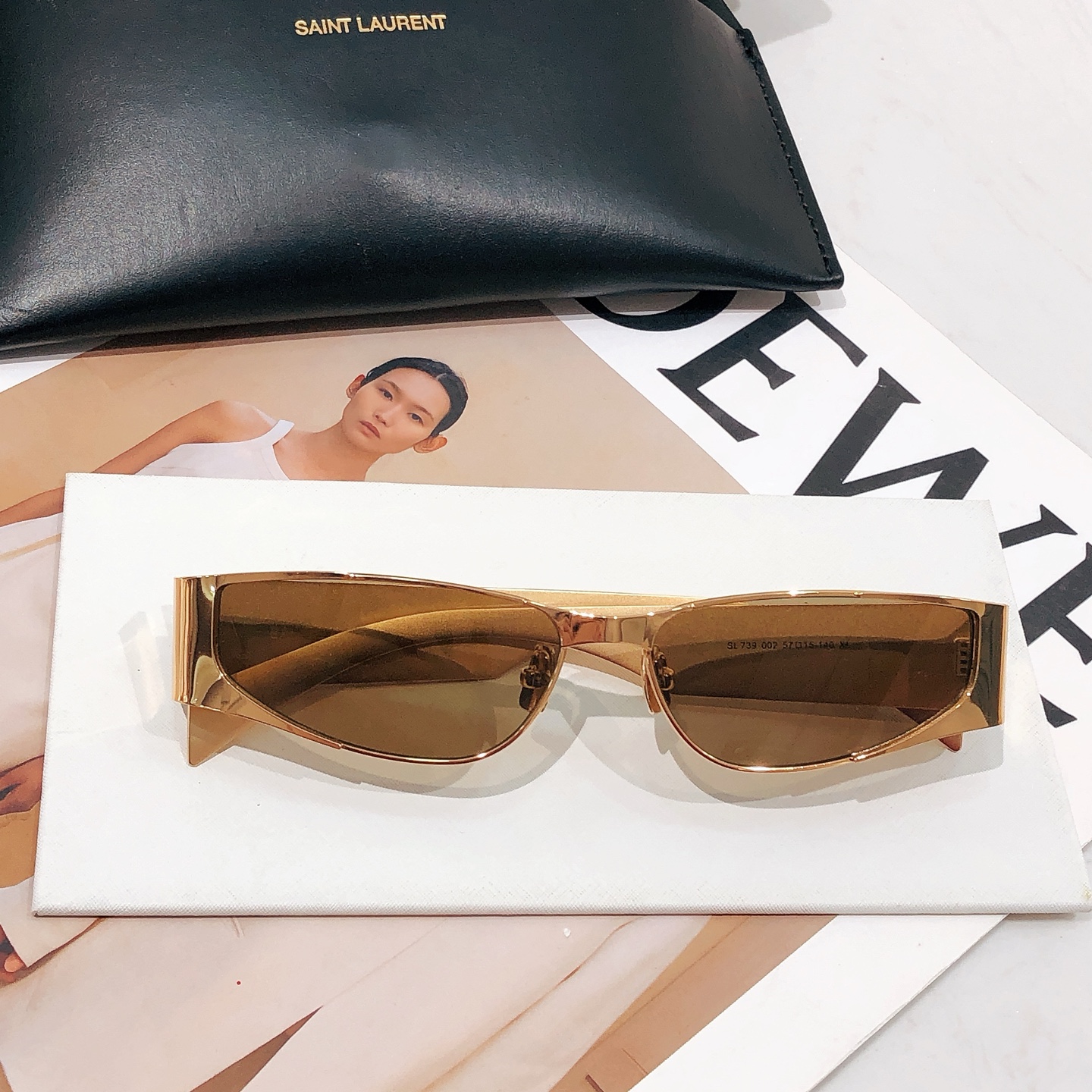 Yves Saint Laurent SL739 Sunglasses - Premium Zeiss Lens, Gold Frame 6 i1742527944266 8269 0 4