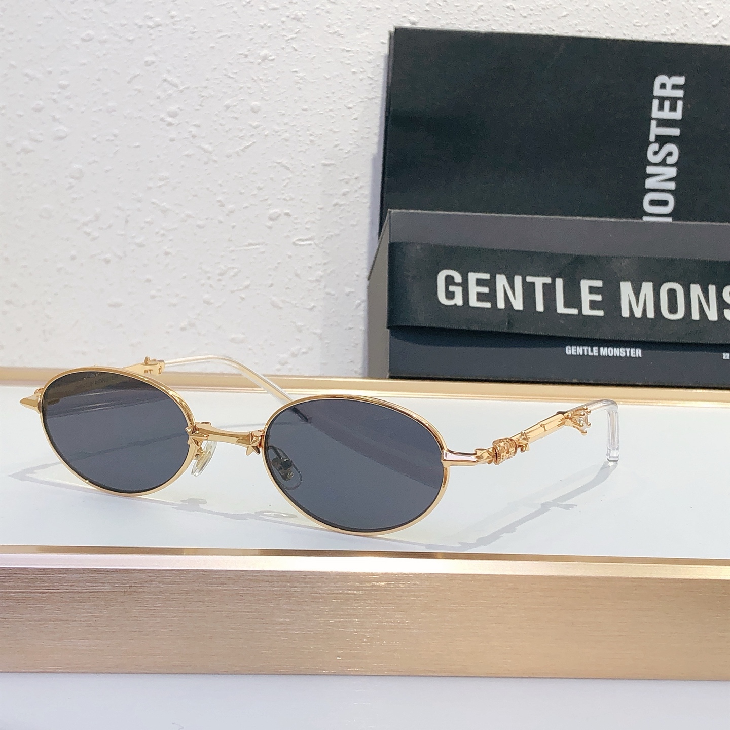 GENTLE MONSTER PICO Metal Oval Sunglasses