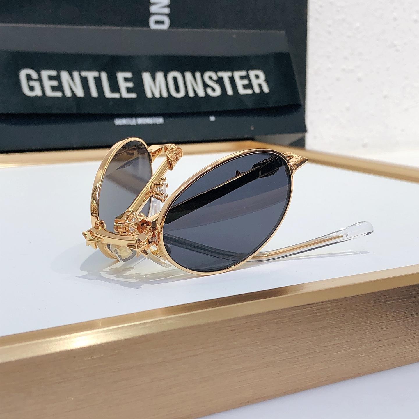 GENTLE MONSTER PICO Metal Round Sunglasses