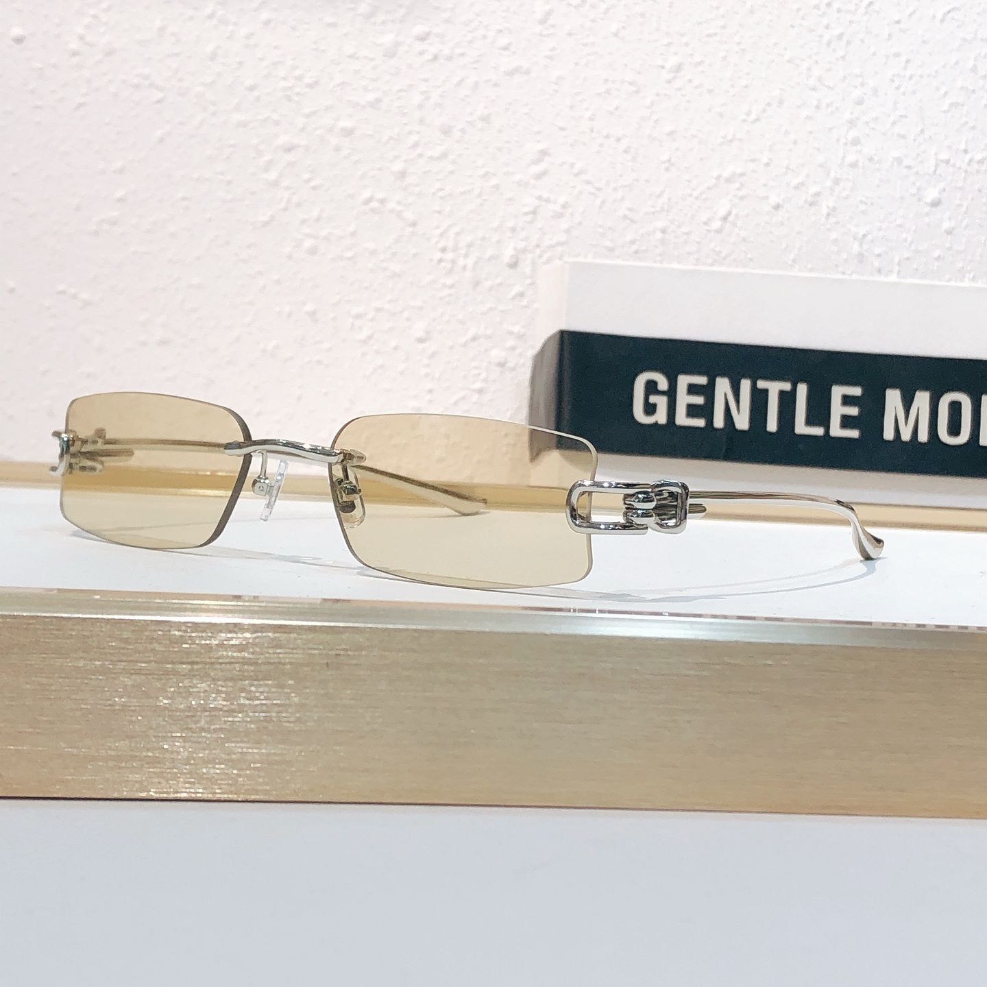 GENTLE MONSTER Rimless Titanium Square Glasses