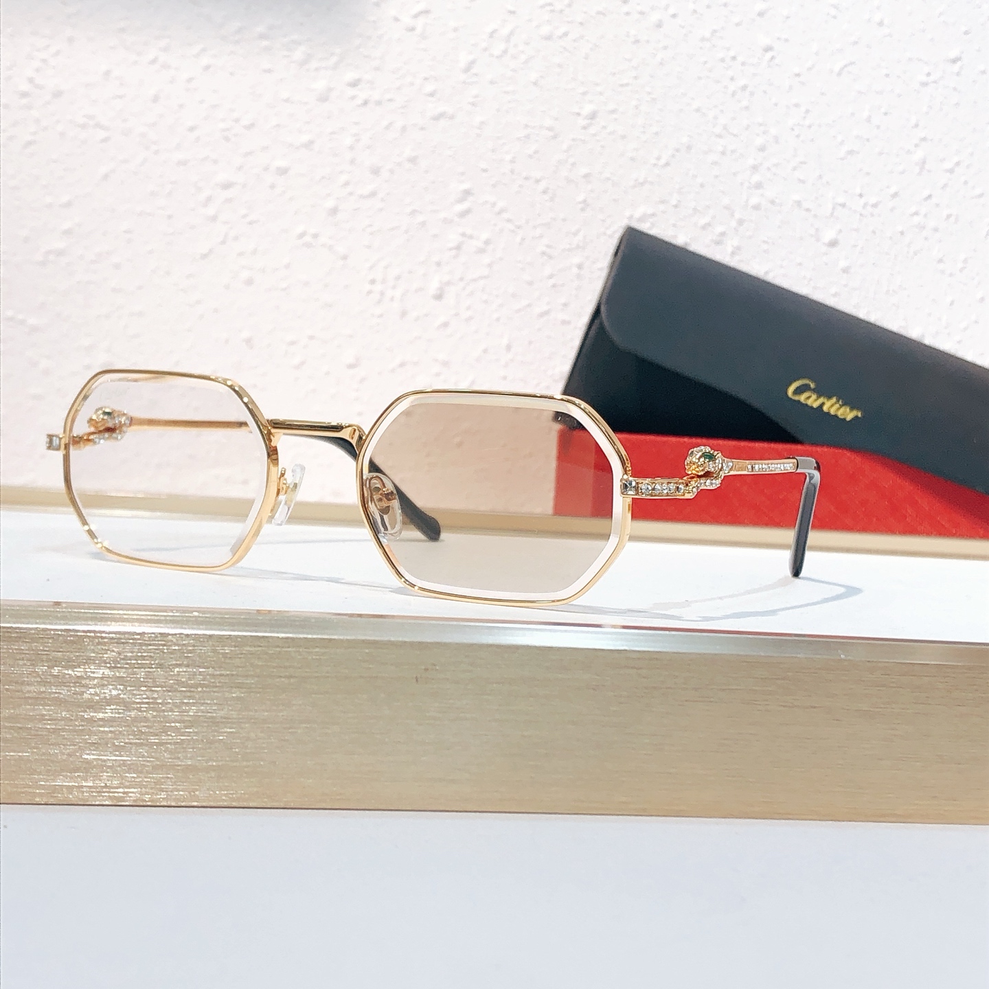 Cartier Cartie* MODEL：CT0728S SIZE:143 太阳镜1401540，变色片1741570