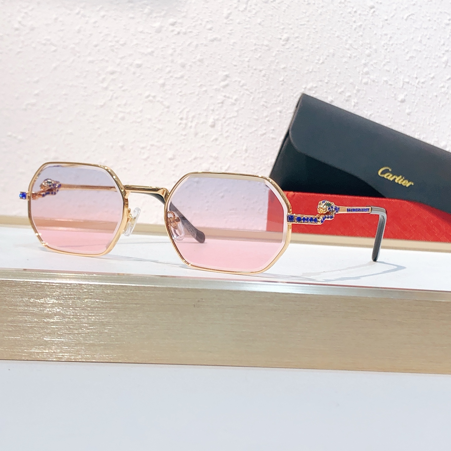 Cartier Cartie* MODEL：CT0728S SIZE:143 太阳镜1401540，变色片1741570