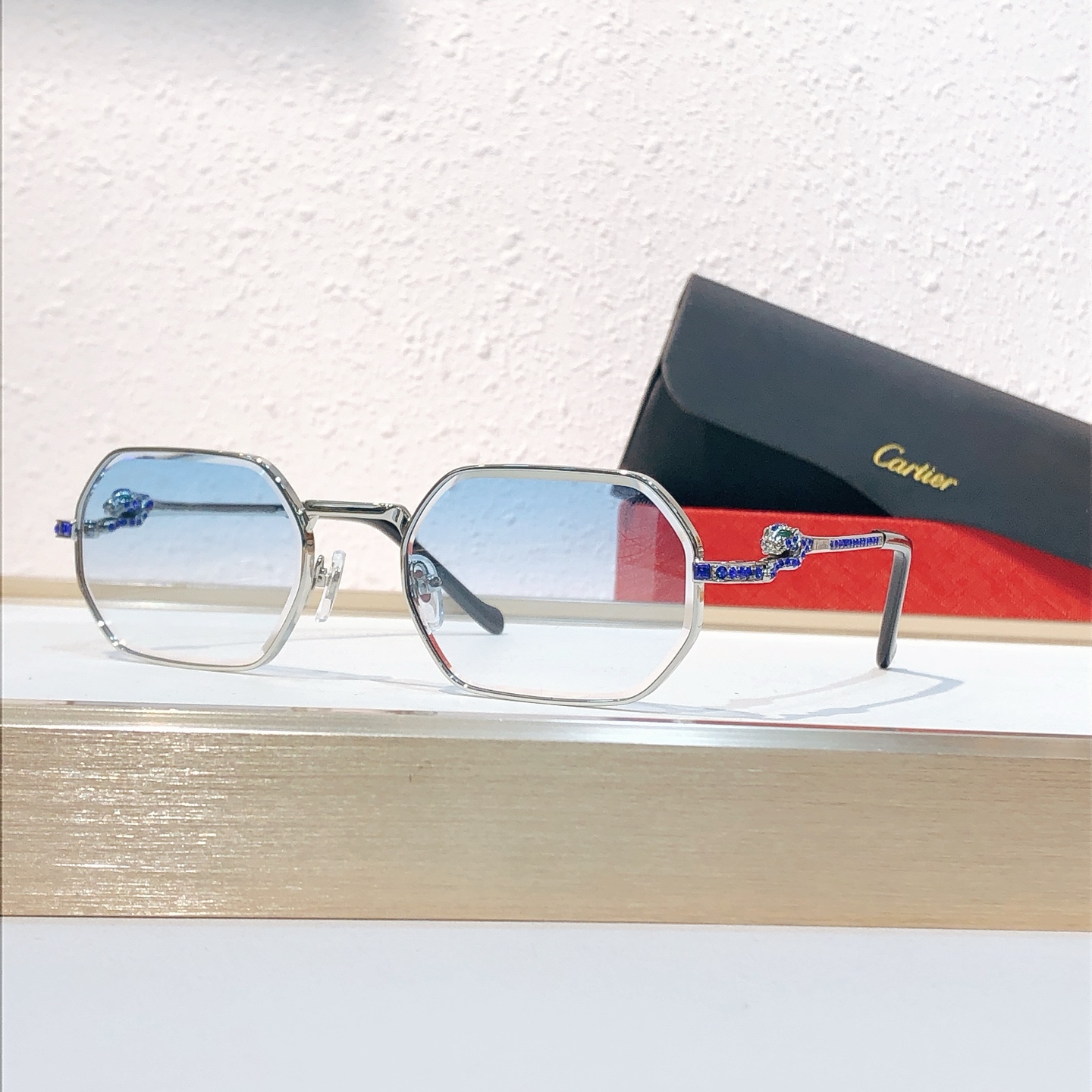 Cartier Cartie* MODEL：CT0728S SIZE:143 太阳镜1401540，变色片1741570