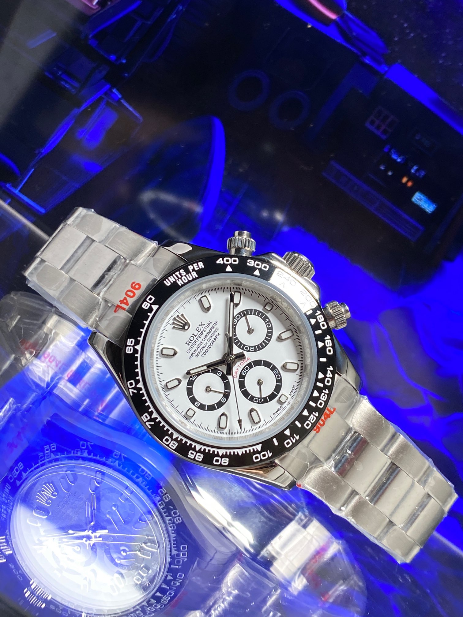 Lote [versión de movimiento nacional] ¡Reloj Rolex Panda Cosmograph Daytona! Movimiento doméstico, espejo de zafiro, ci…