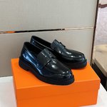 Hermes AAA
 Casual Shoes Loafers Fake Cheap best online
 Black Cowhide Fashion Casual