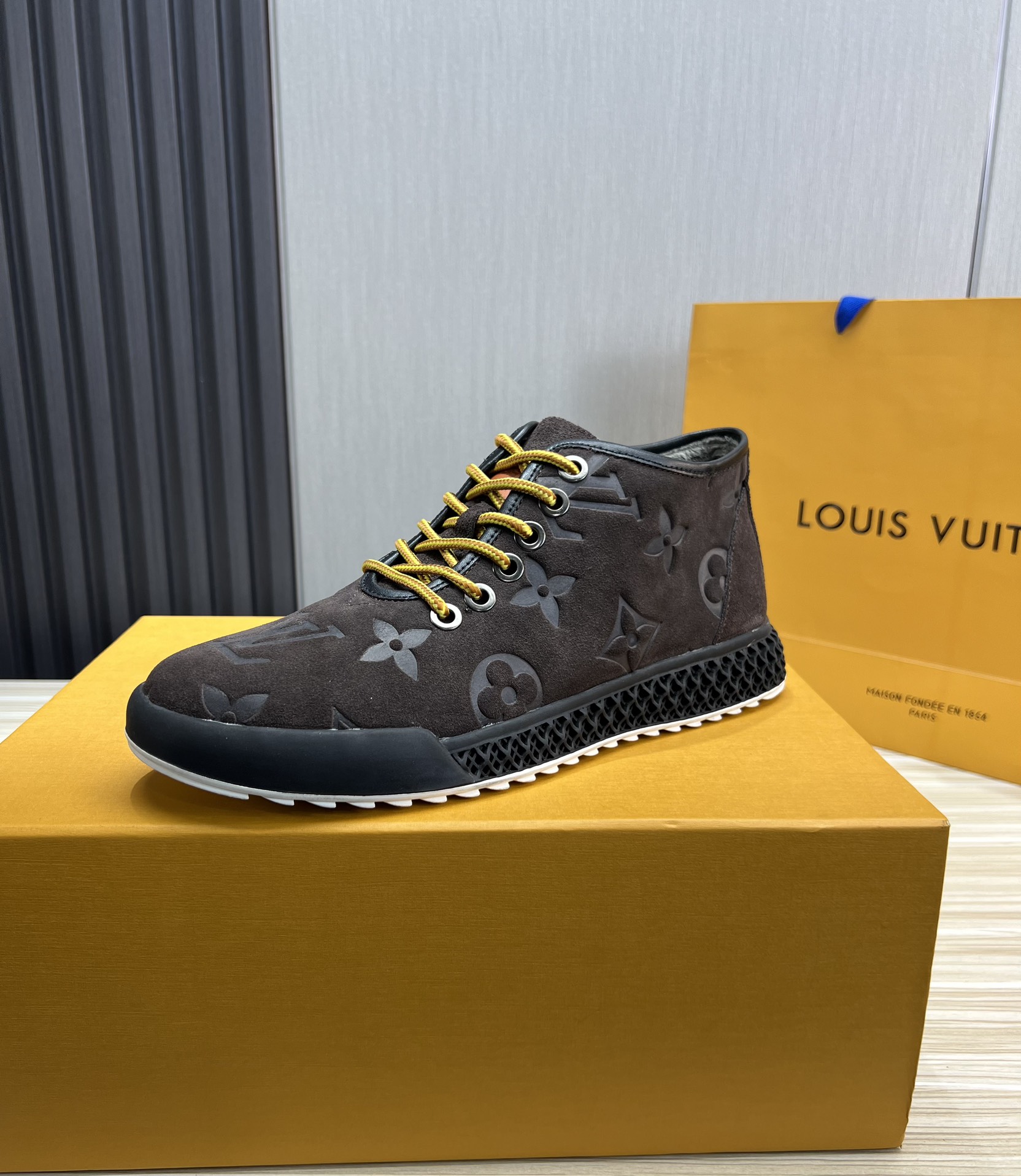 Fábrica Forro de terciopelo LOUIS VUITTON [Luden Yiwei] El nuevo Lv de moda está en el mercado 🎁Zapatos de hombre casu…