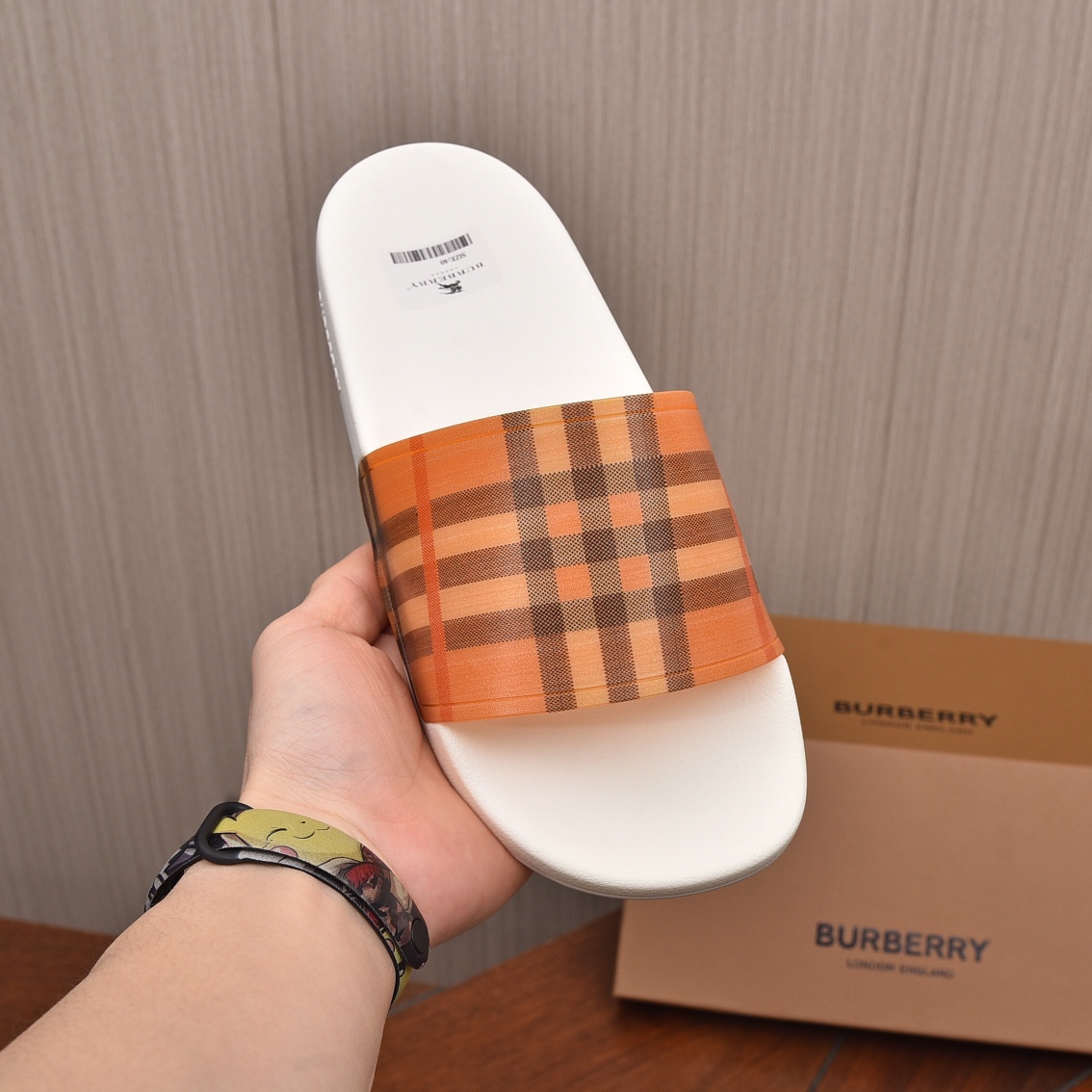 Burberry 1:1
 Shoes Slippers Men Summer Collection Casual