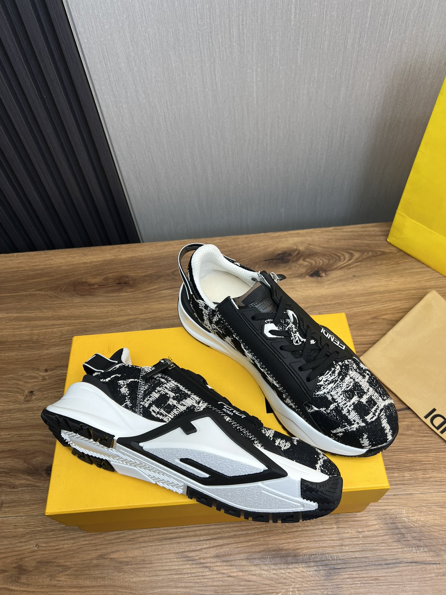 Fendi Men's Fashion Sneakers - Stylish, Lightweight, and Durable - Size 38-44 6 i1726341478 1328 0