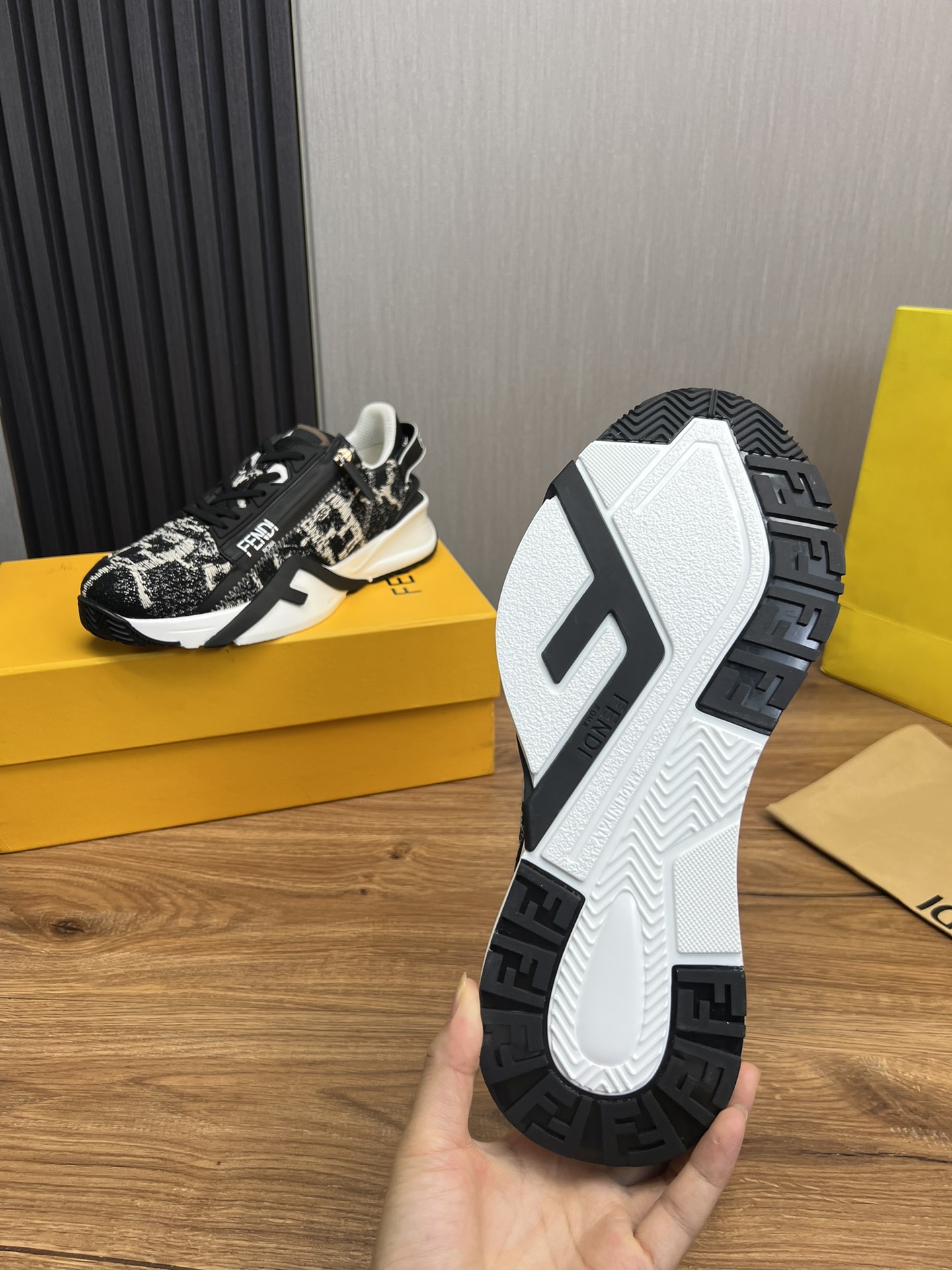 Fendi Men's Fashion Sneakers - Stylish, Lightweight, and Durable - Size 38-44 10 i1726341478 3083 1