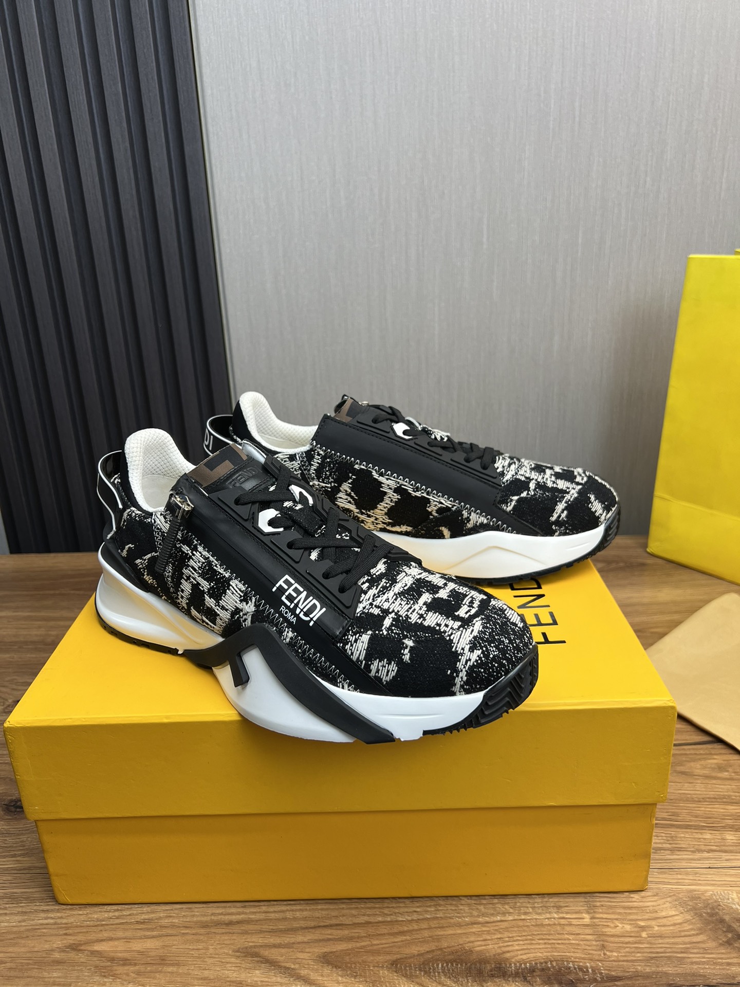 Fendi Men's Fashion Sneakers - Stylish, Lightweight, and Durable - Size 38-44 4 i1726341478 5459 6