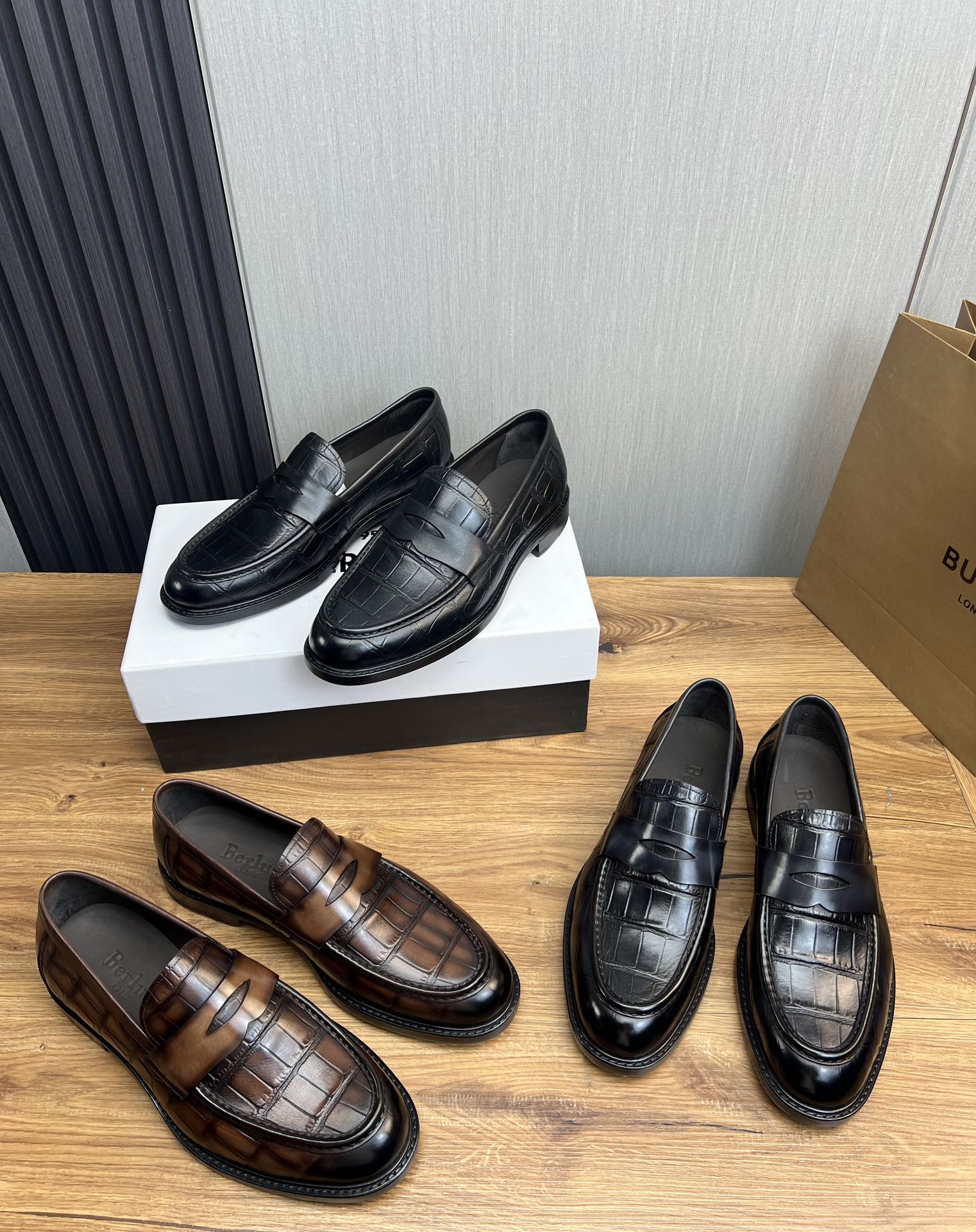 Precio de fábrica 510Berlut* Bruti. Nuevos hombres de color a mano zapatos formales boutique de gama