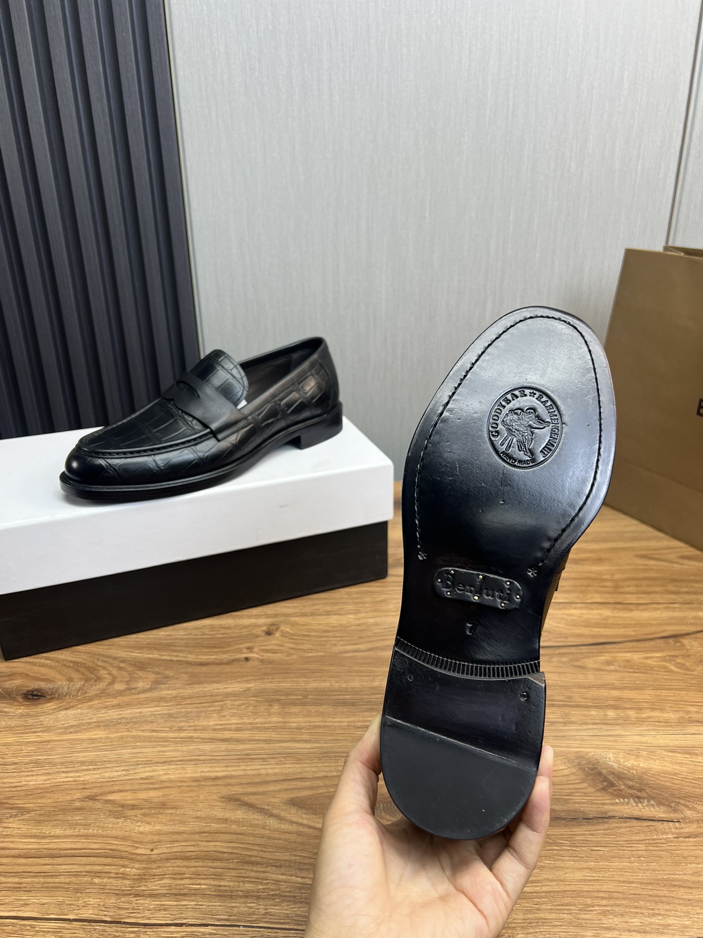 Precio de fábrica 510Berlut* Bruti. Nuevos hombres de color a mano zapatos formales boutique de gama