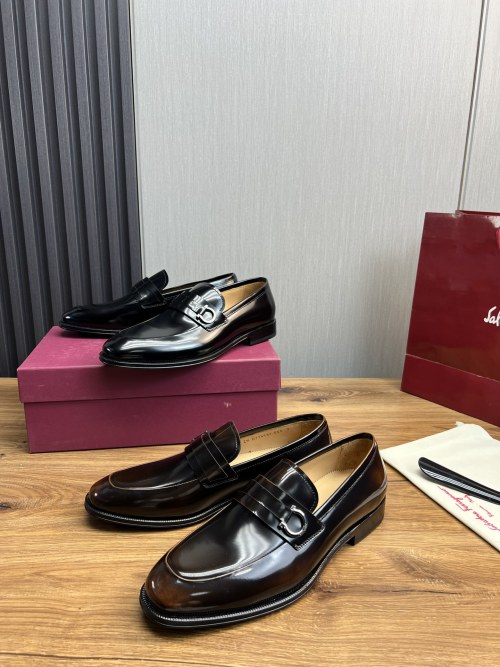 Ferragamo Men's Leather Loafers - Business Casual Shoes, Premium Quality 13 Ferragamo Men's Leather Loafers - Business Casual Shoes, Premium Quality
