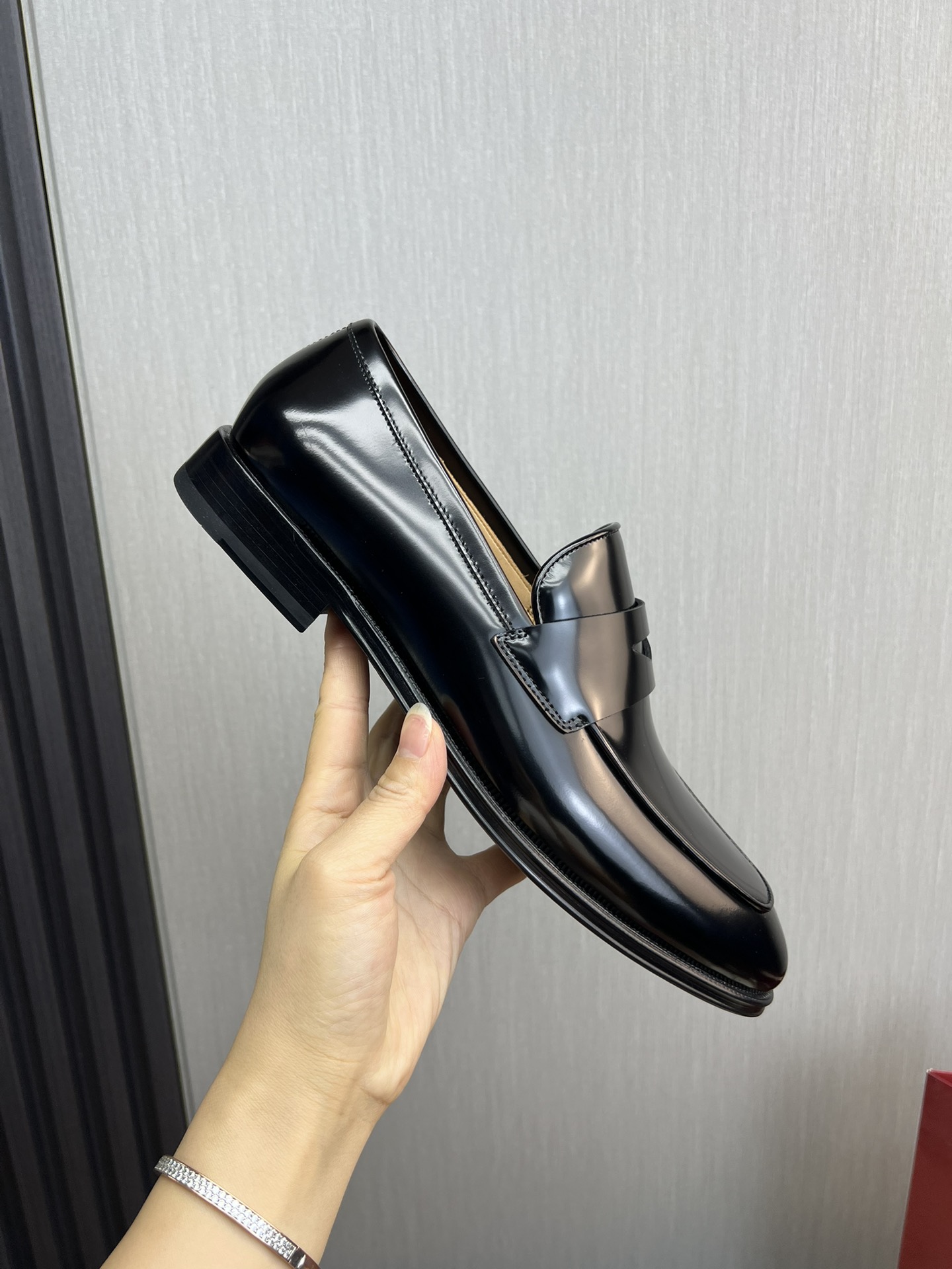 Ferragamo Men's Business Casual Leather Loafers with Genuine Leather Sole 8 i1731265406 3430 3