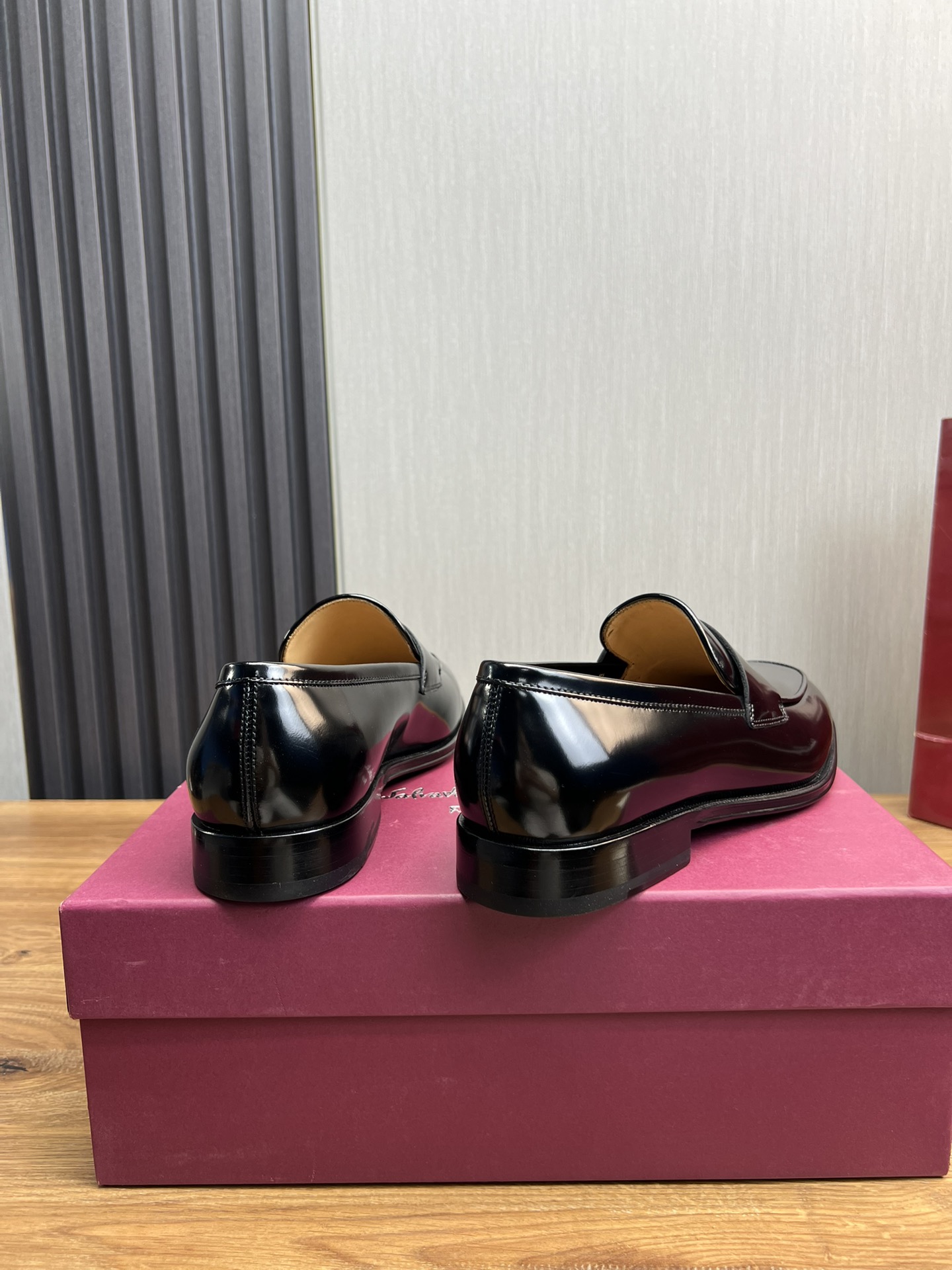 Ferragamo Men's Business Casual Leather Loafers with Genuine Leather Sole 6 i1731265406 4880 7
