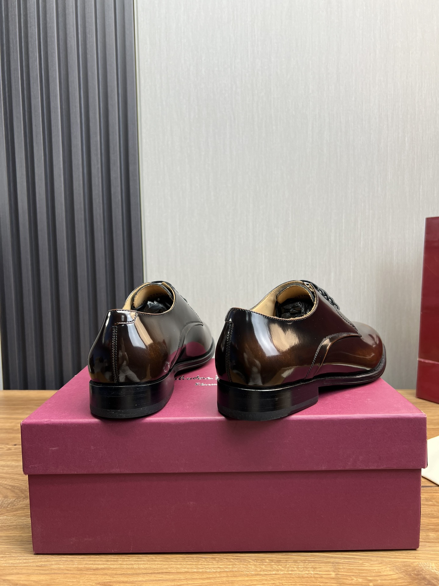Ferragamo Men's Brown Leather Business Formal Dress Shoes Size 39-44 7 i1731265941 981 6