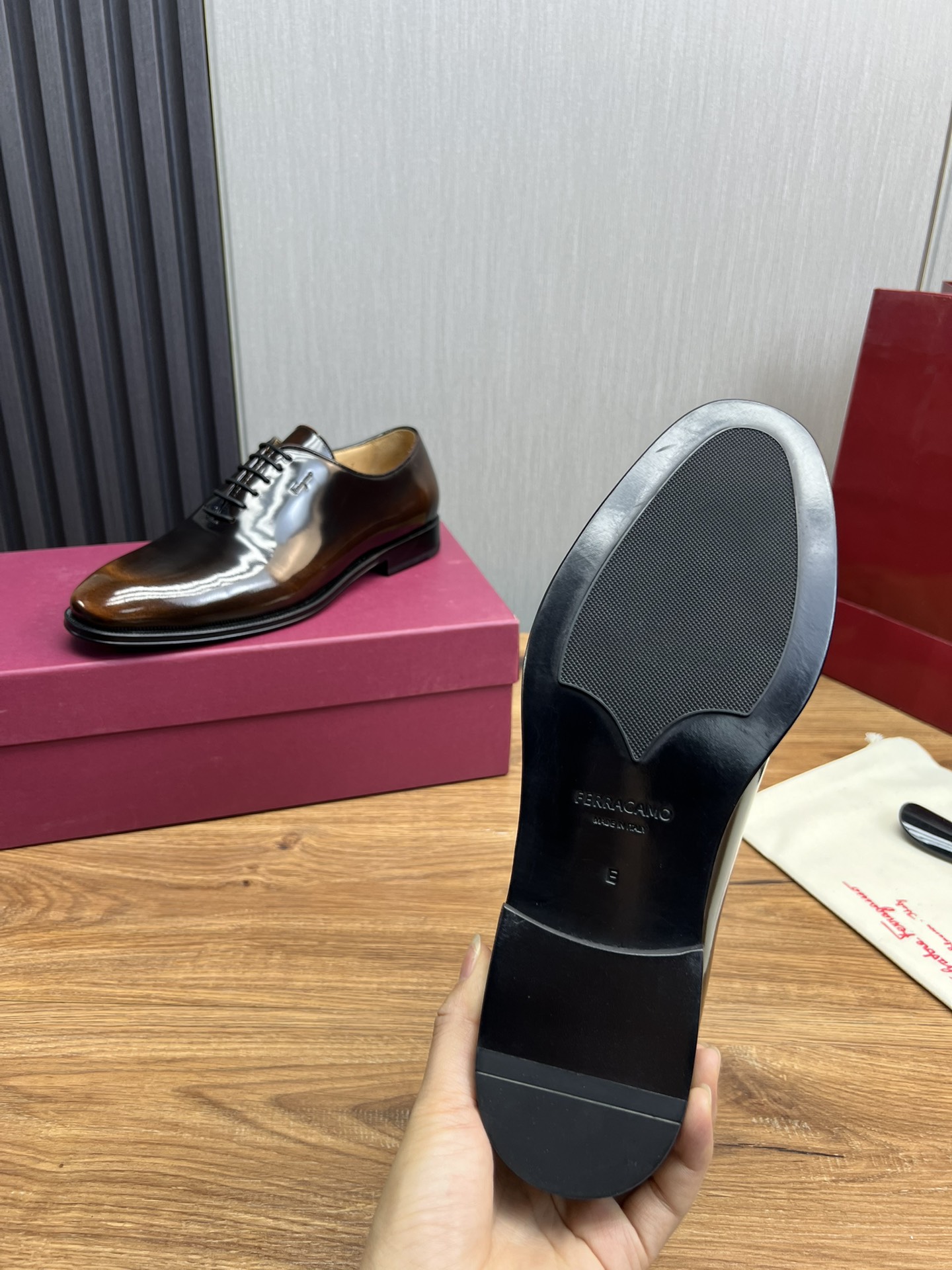 Ferragamo Men's Business Casual Leather Shoes 10 i1731266210 4817 9