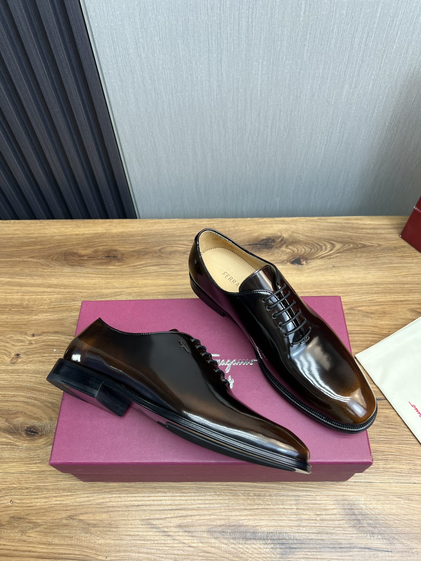 Ferragamo Men's Business Casual Leather Shoes 7 i1731266210 5437 6