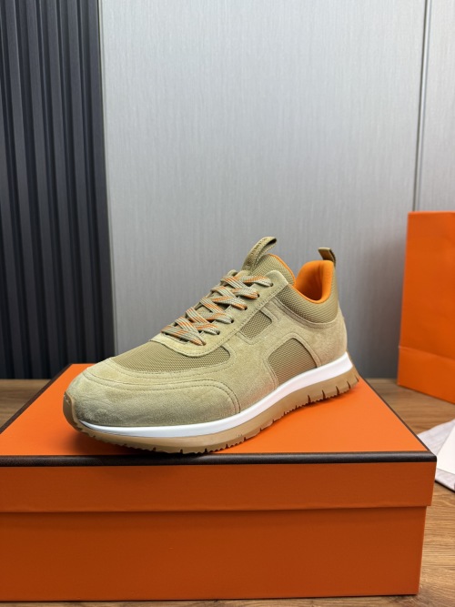 Hermès Men's Casual Sneakers in Calfskin Leather - Comfortable & Stylish 1 Hermès Men's Casual Sneakers in Calfskin Leather - Comfortable & Stylish