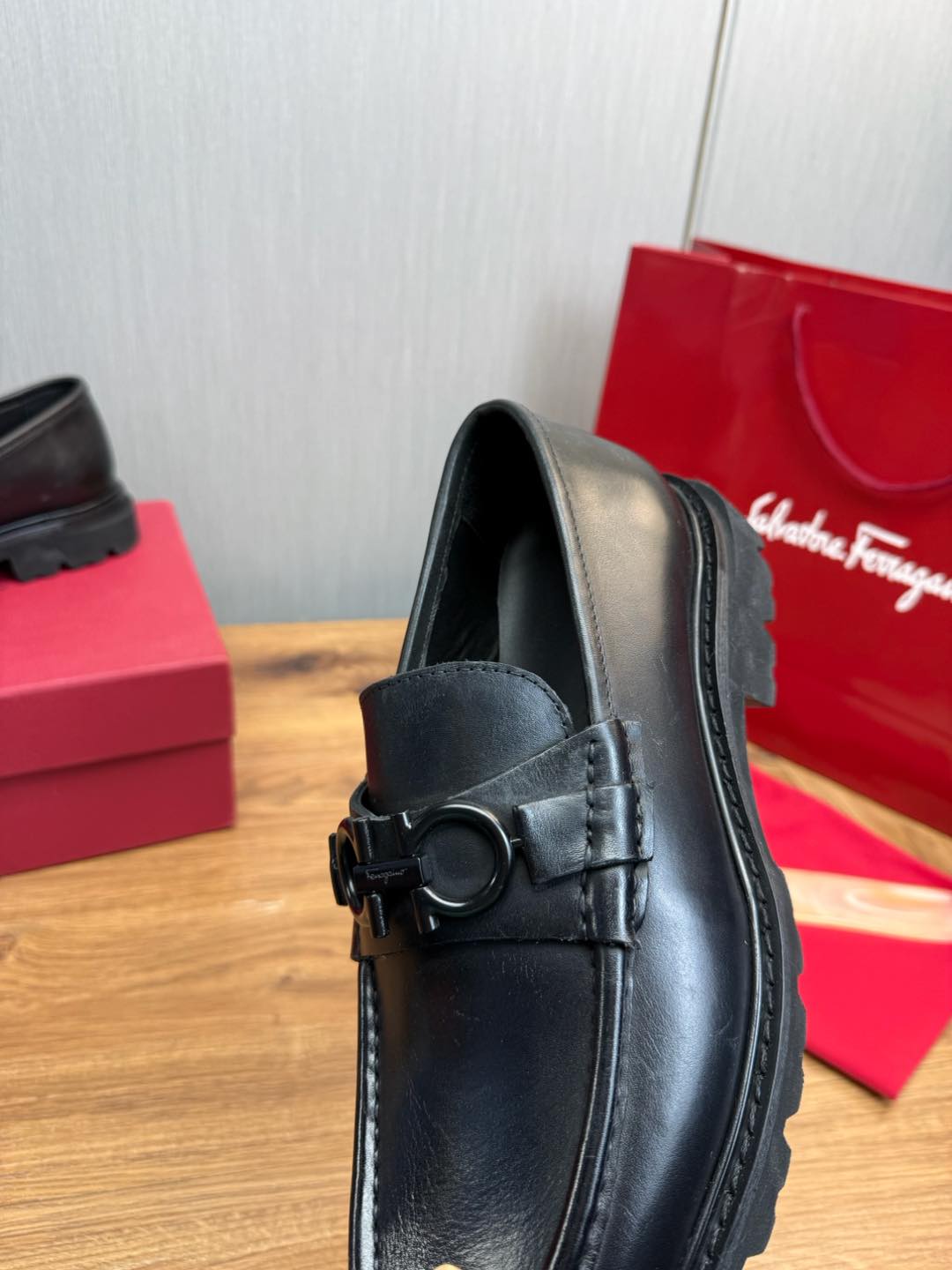 Ferragamo Men's Business Casual Leather Shoes Top Grade Cowhide Loafers 10 i1735847361205 1484 0 8