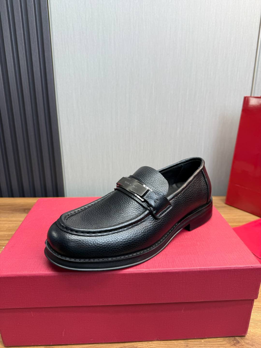 Ferragamo Men's Leather Loafers Business Casual Shoes, Original Quality 5 i1735847661116 7455 0 9