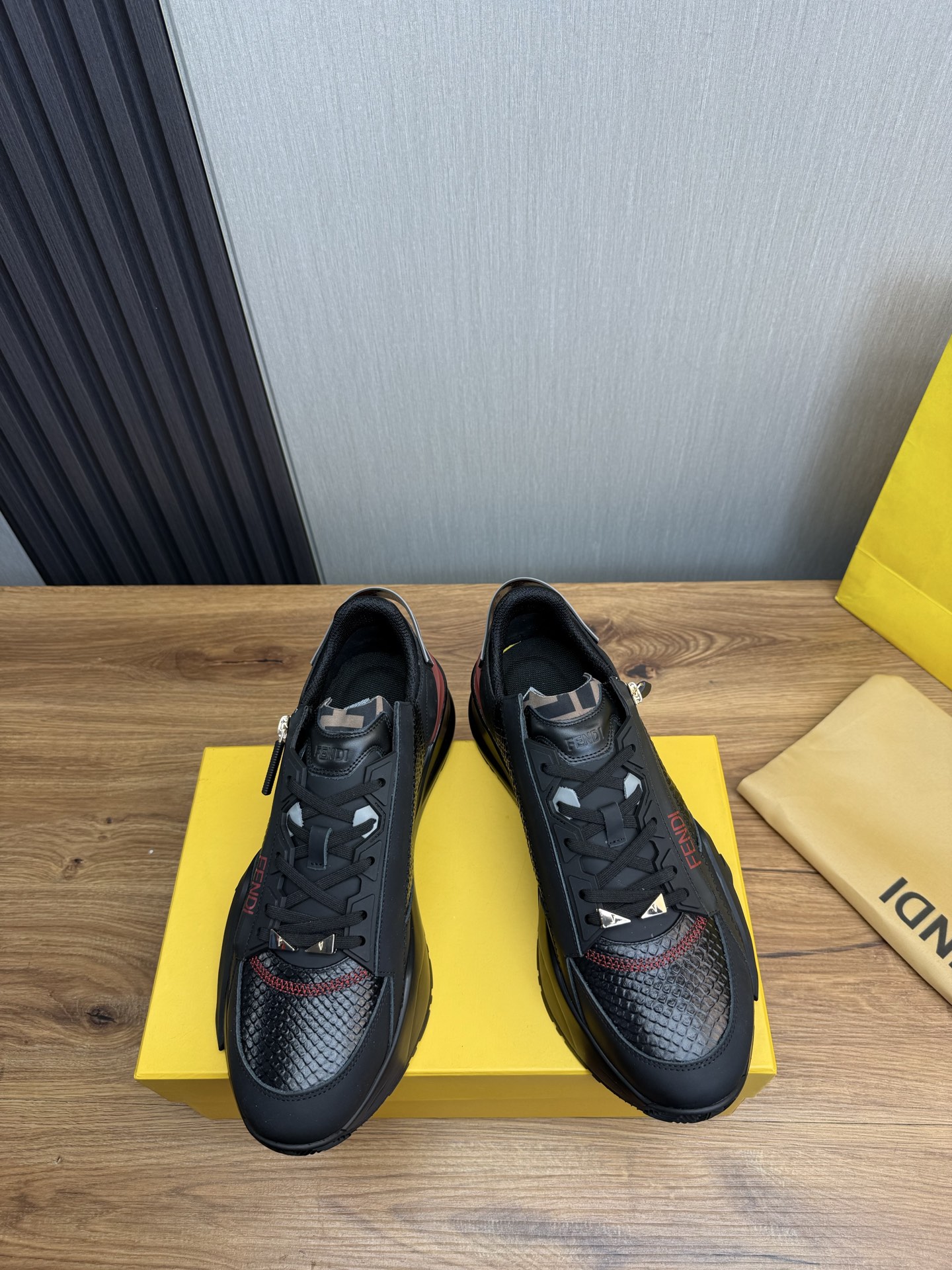 Fendi Men's Fashion Sneakers in Leather and Mesh, Lightweight and Durable 3 i1741889672474 2393 0 3