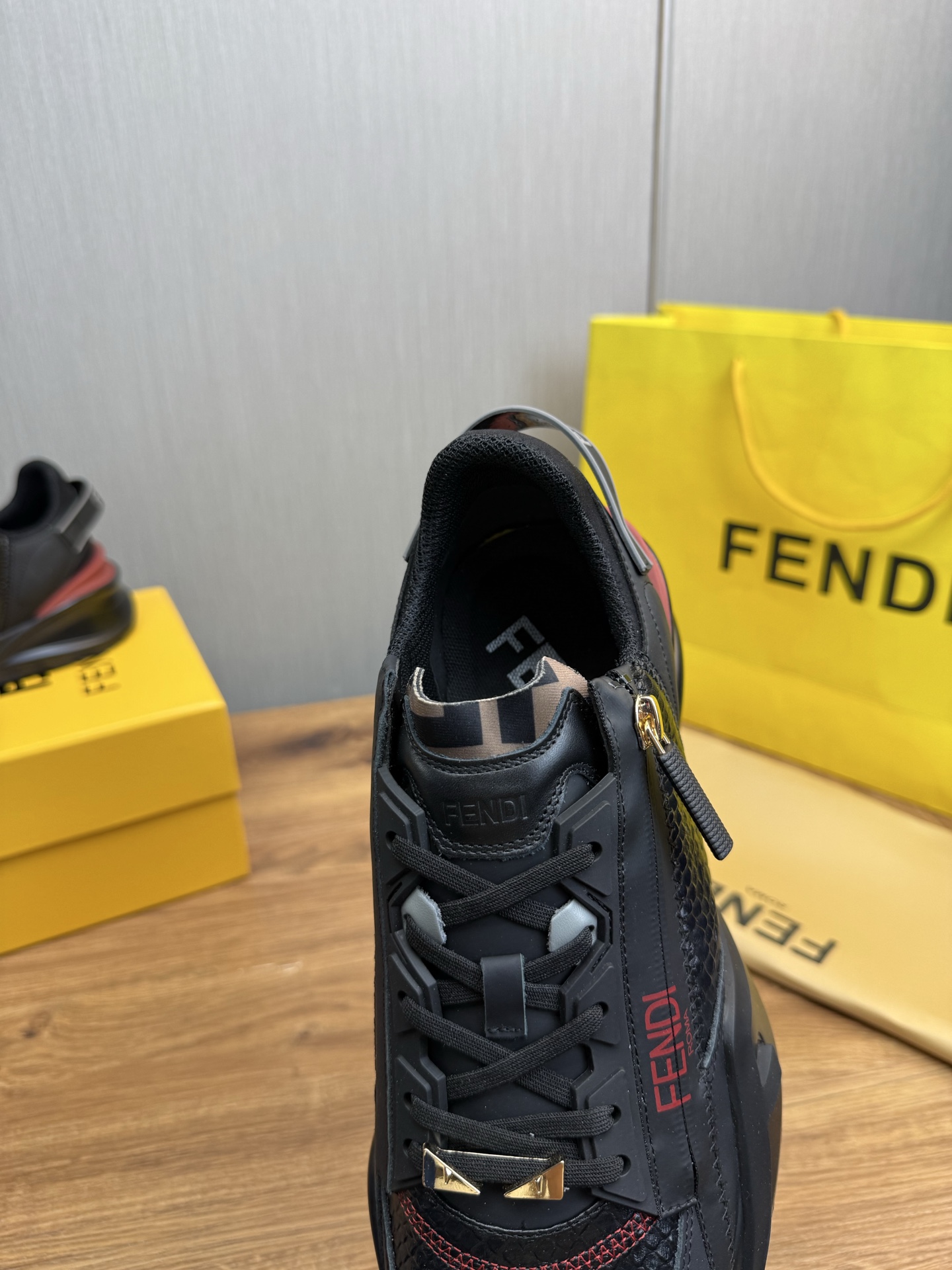 Fendi Men's Fashion Sneakers in Leather and Mesh, Lightweight and Durable 12 i1741889675661 1622 0 10