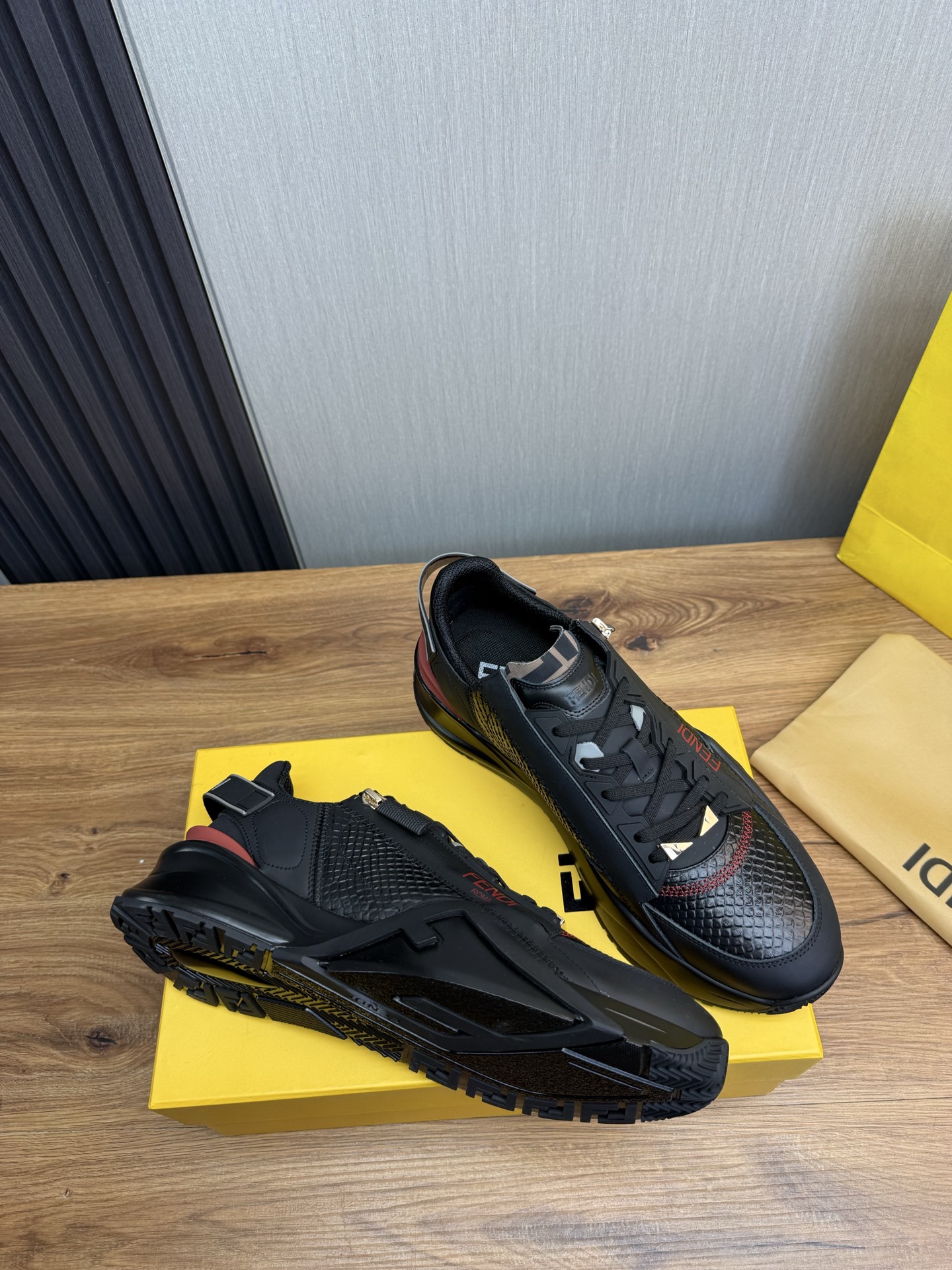 Fendi Men's Fashion Sneakers in Leather and Mesh, Lightweight and Durable 7 i1741889675705 2737 0 5