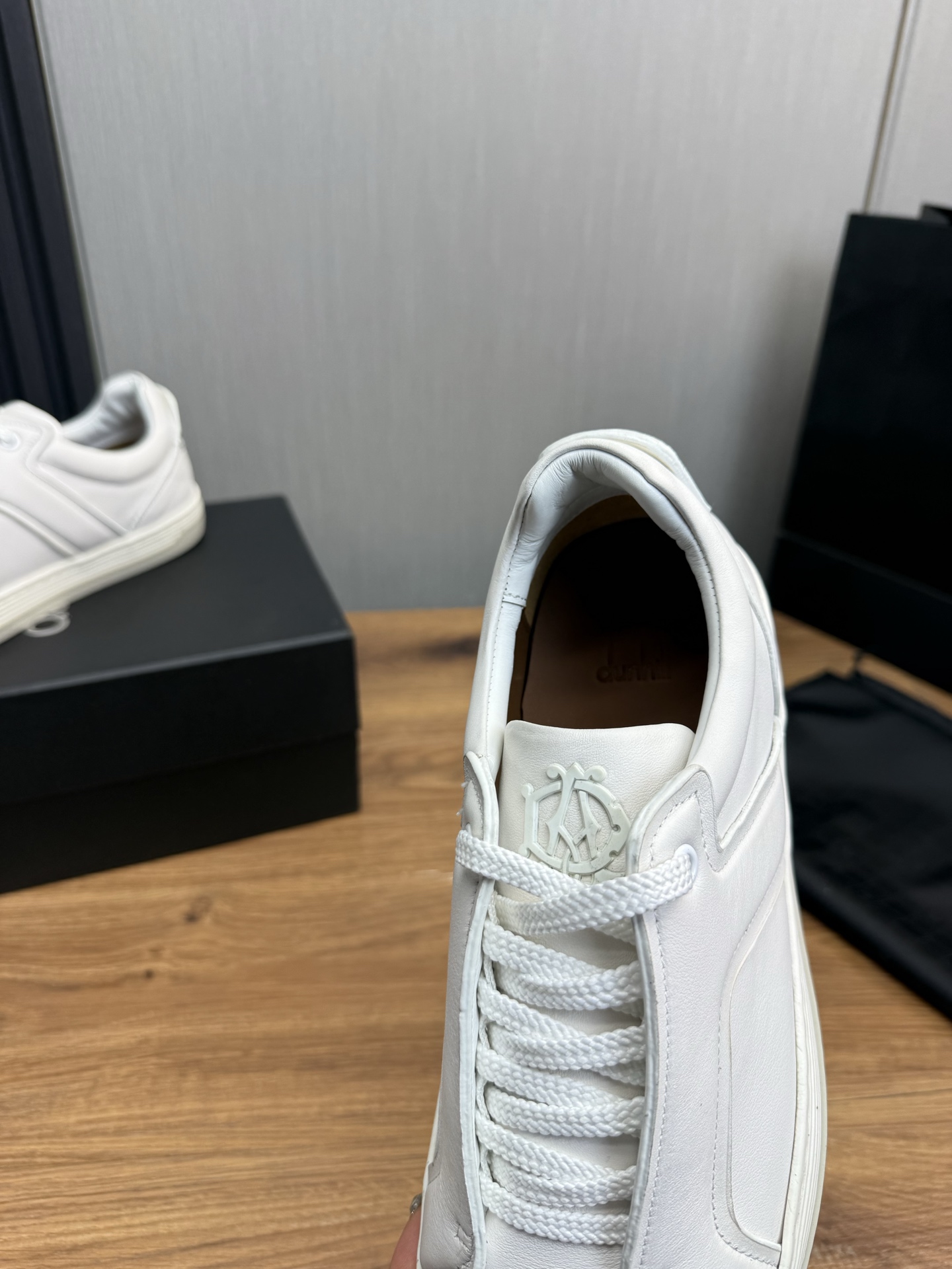 Dunhill Men's White Leather Casual Sneakers, Lightweight EVA Sole, Size 39-44 11 i1742497694358 2224 0 10