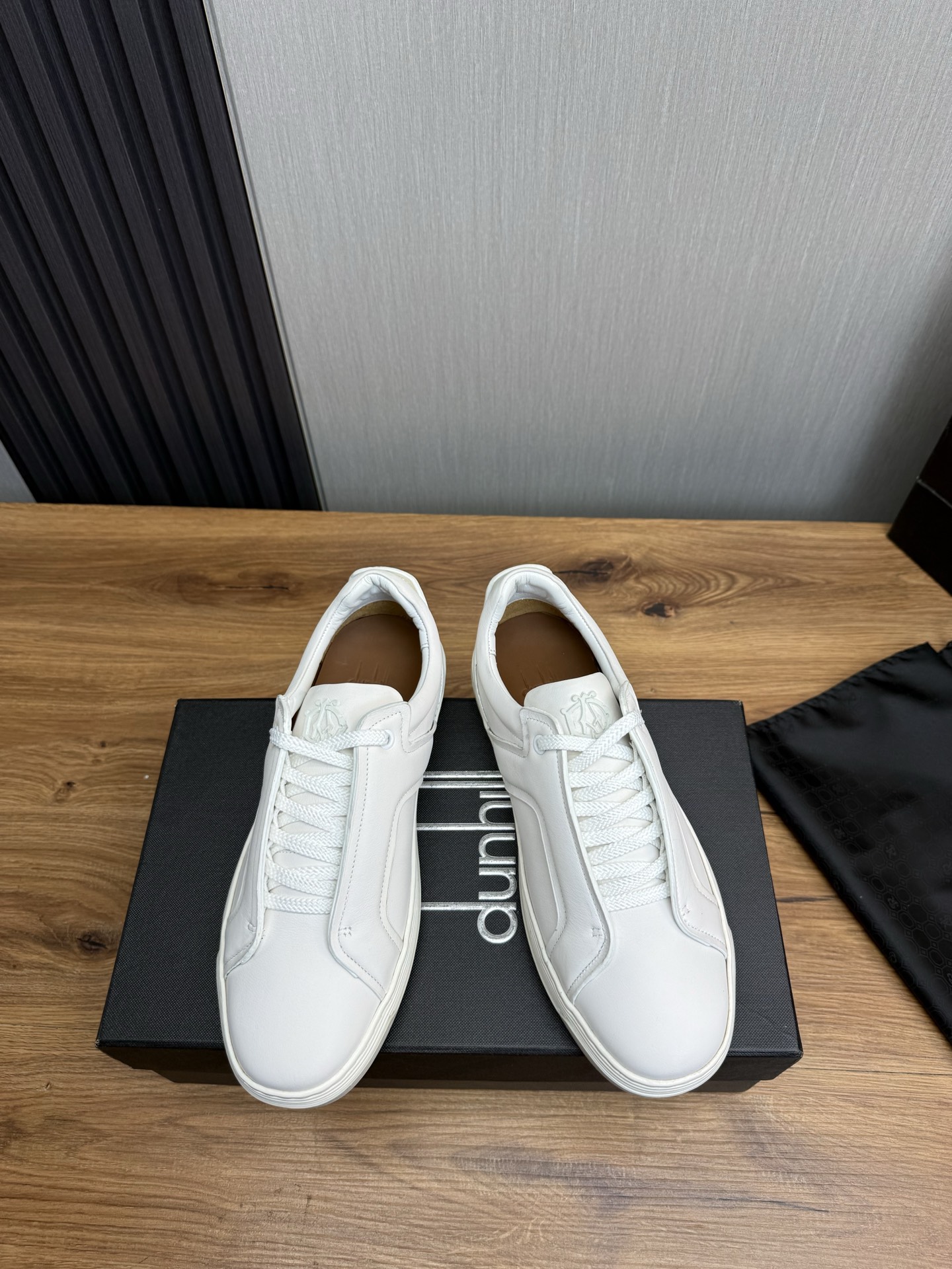 Dunhill Men's White Leather Casual Sneakers, Lightweight EVA Sole, Size 39-44 3 i1742497696091 3187 0 3