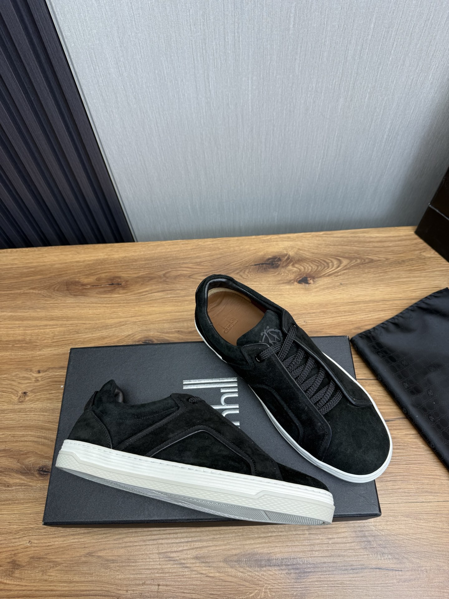Dunhill Men's Black Suede Leather Casual Sneakers - Size 39-44 7 i1742498202635 3640 0 5
