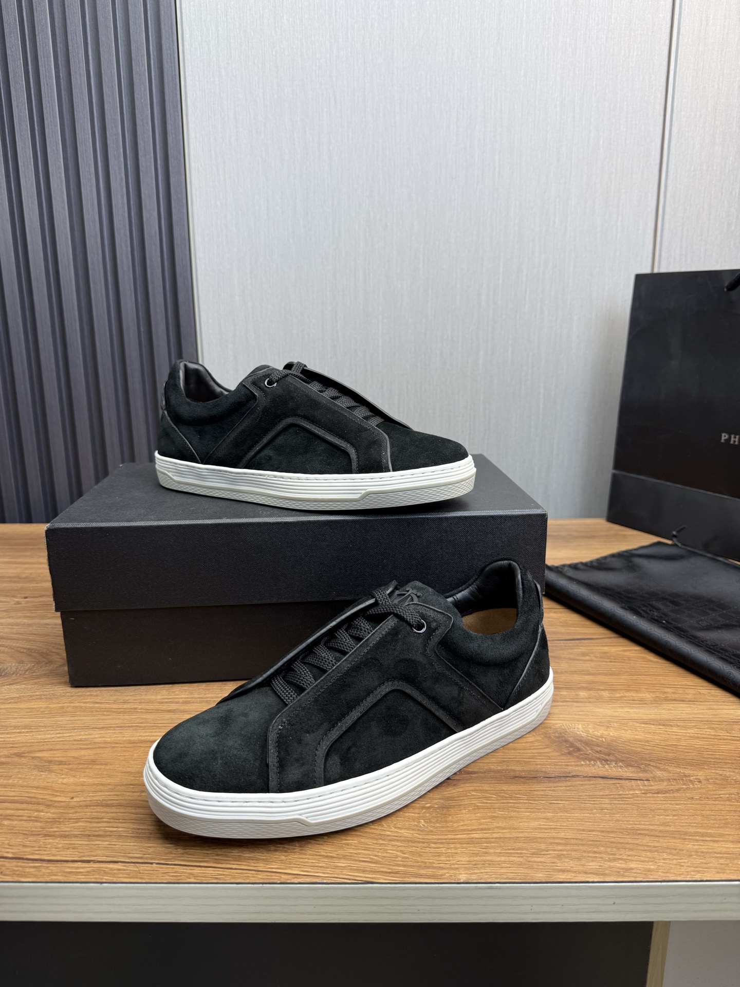 Dunhill Men's Black Suede Leather Casual Sneakers - Size 39-44 5 i1742498203693 8086 0 8