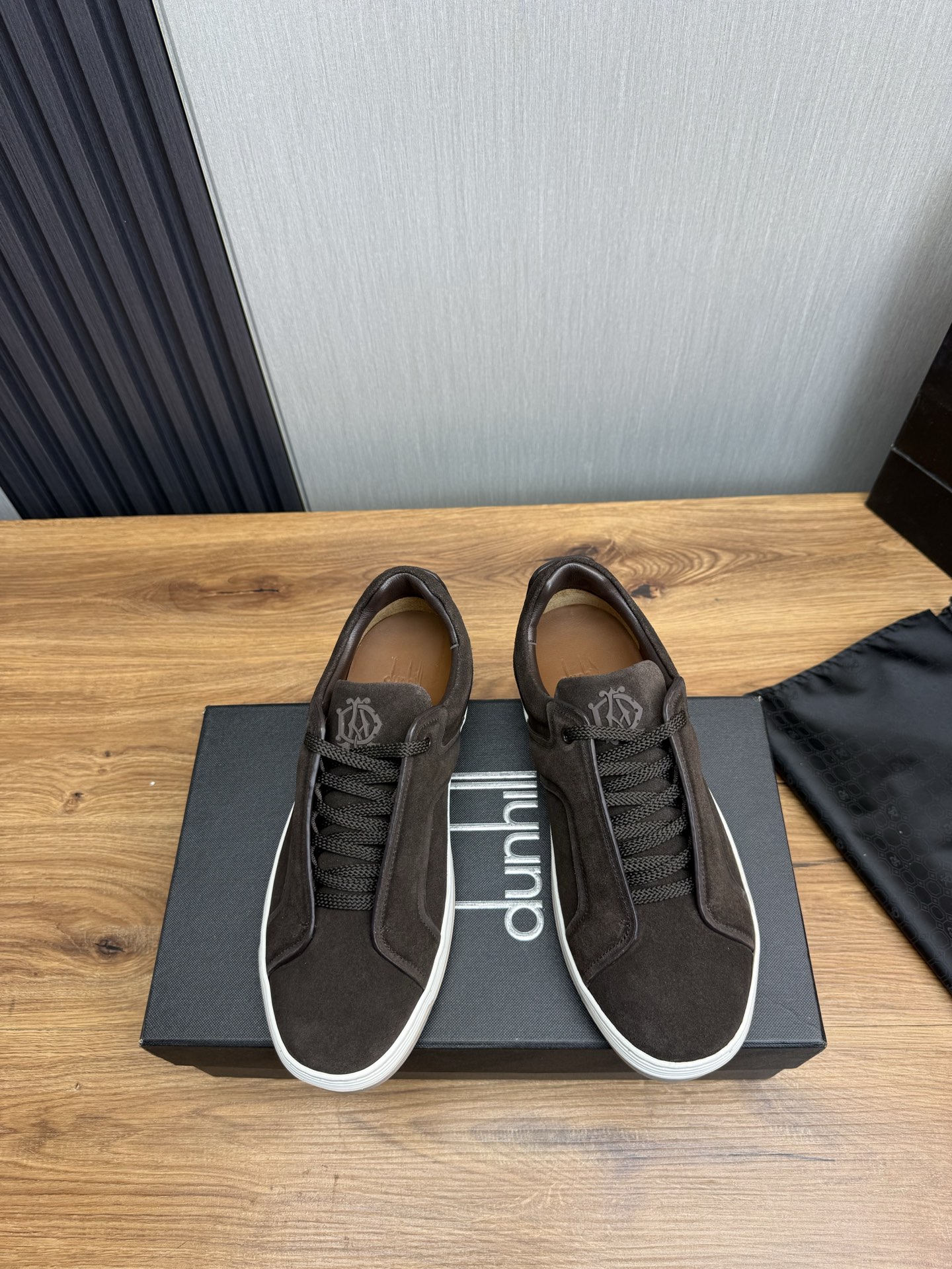 Dunhill Men's Brown Suede Leather Casual Sneakers, Sizes 39-44 3 i1742498385012 2133 0 3