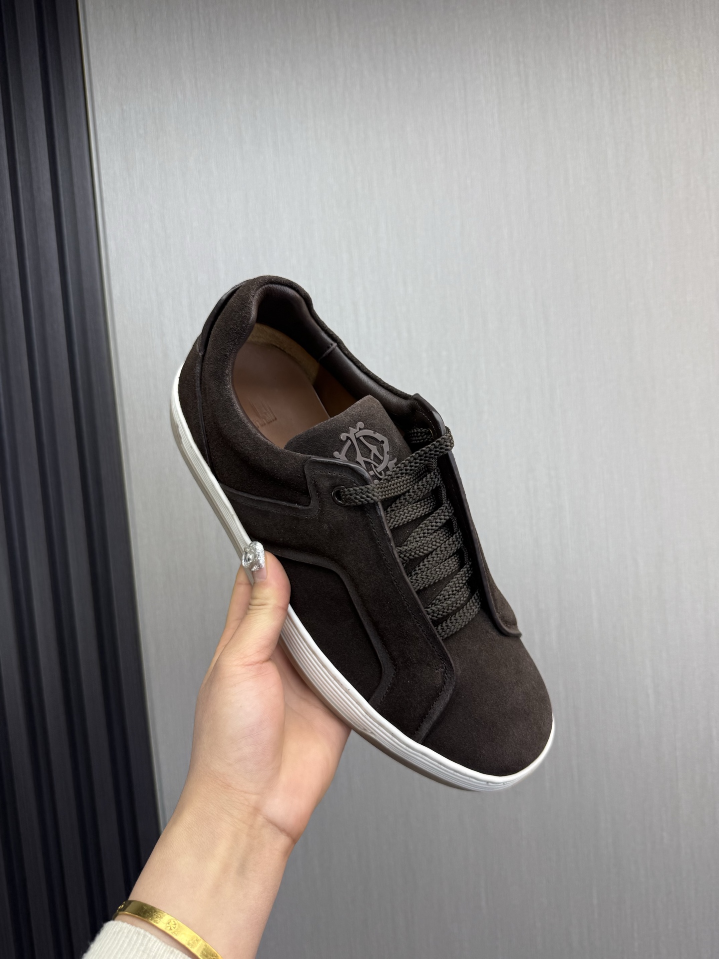 Dunhill Men's Brown Suede Leather Casual Sneakers, Sizes 39-44 9 i1742498386213 3549 0 2