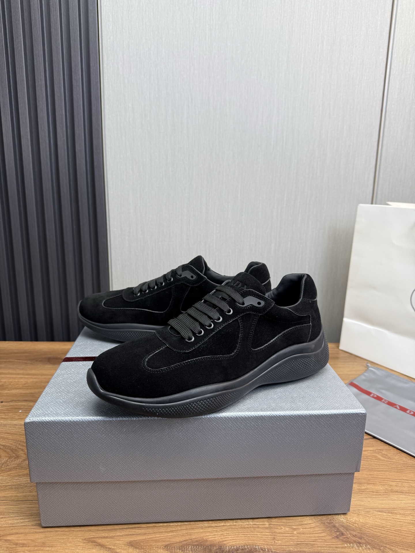 Prada Men's Suede Leather Sneakers - Stylish, Comfortable, and High-Quality 4 i1742498830235 2167 0 2