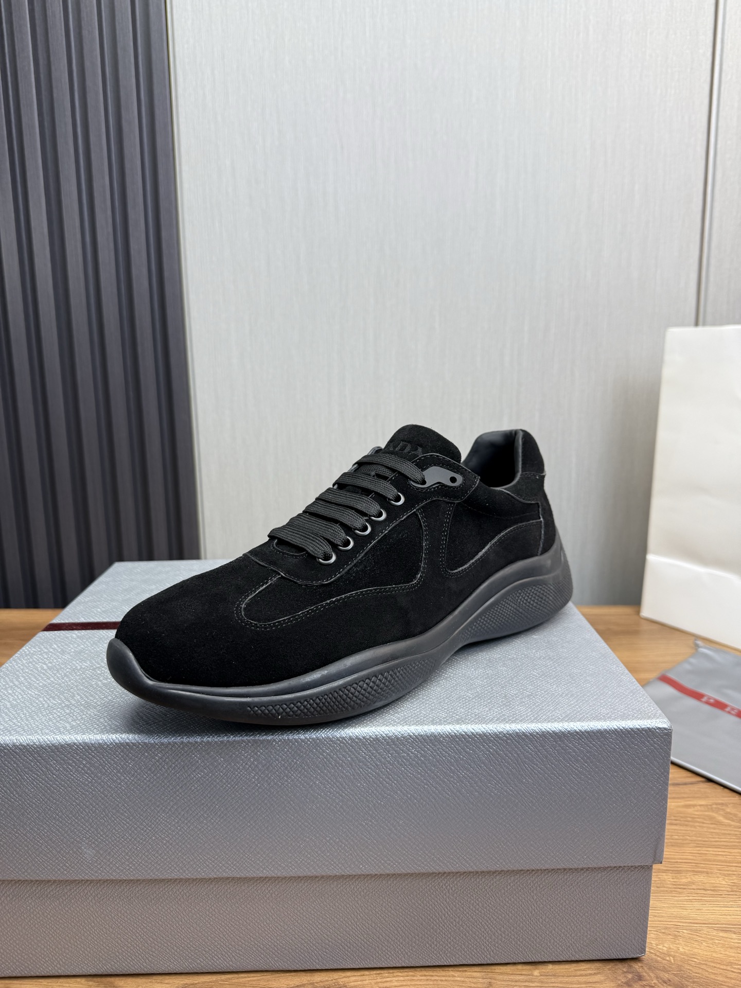 Prada Men's Suede Leather Sneakers - Stylish, Comfortable, and High-Quality 5 i1742498830244 1021 0 10