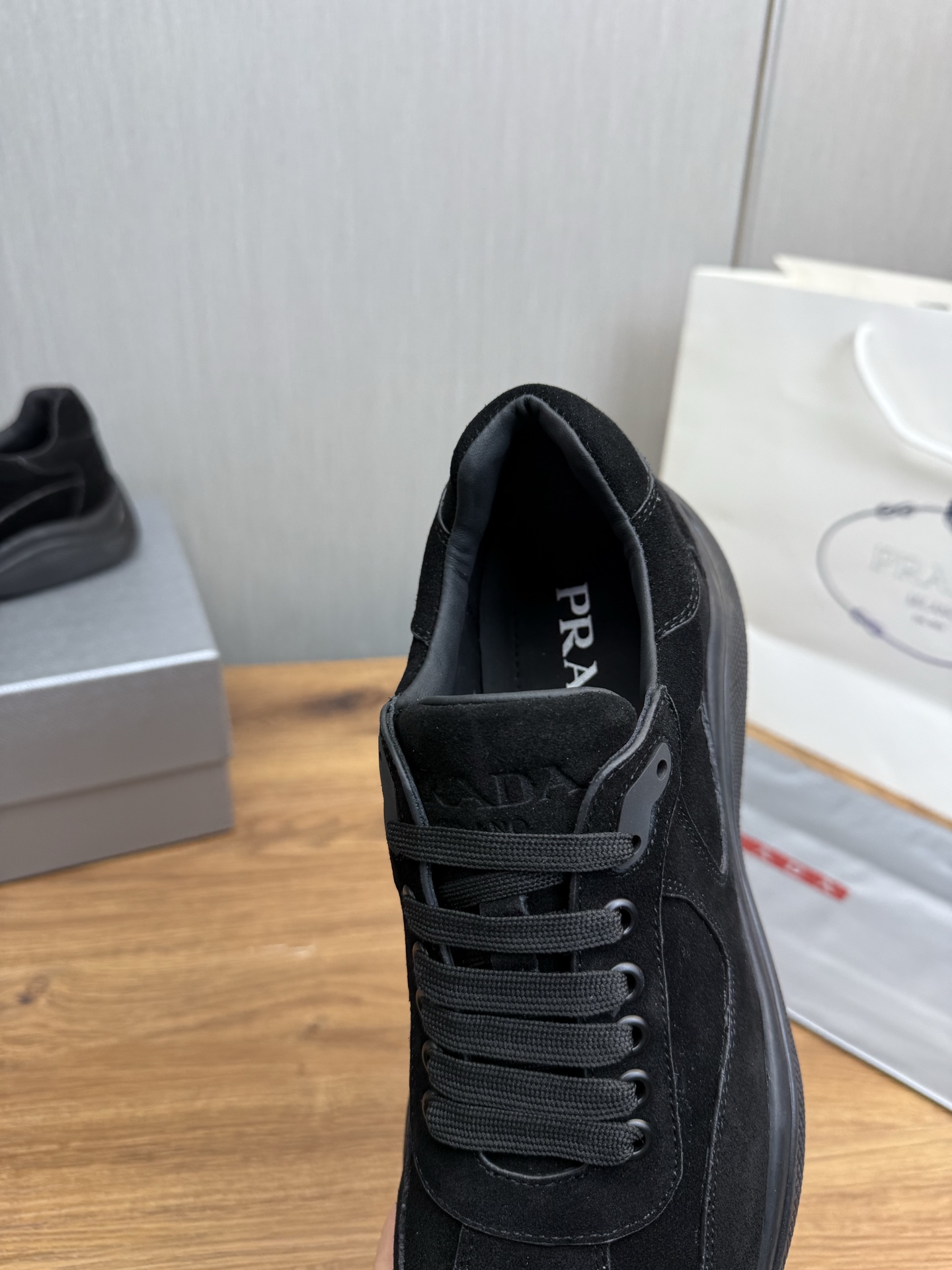 Prada Men's Suede Leather Sneakers - Stylish, Comfortable, and High-Quality 10 i1742498830340 4649 0 8