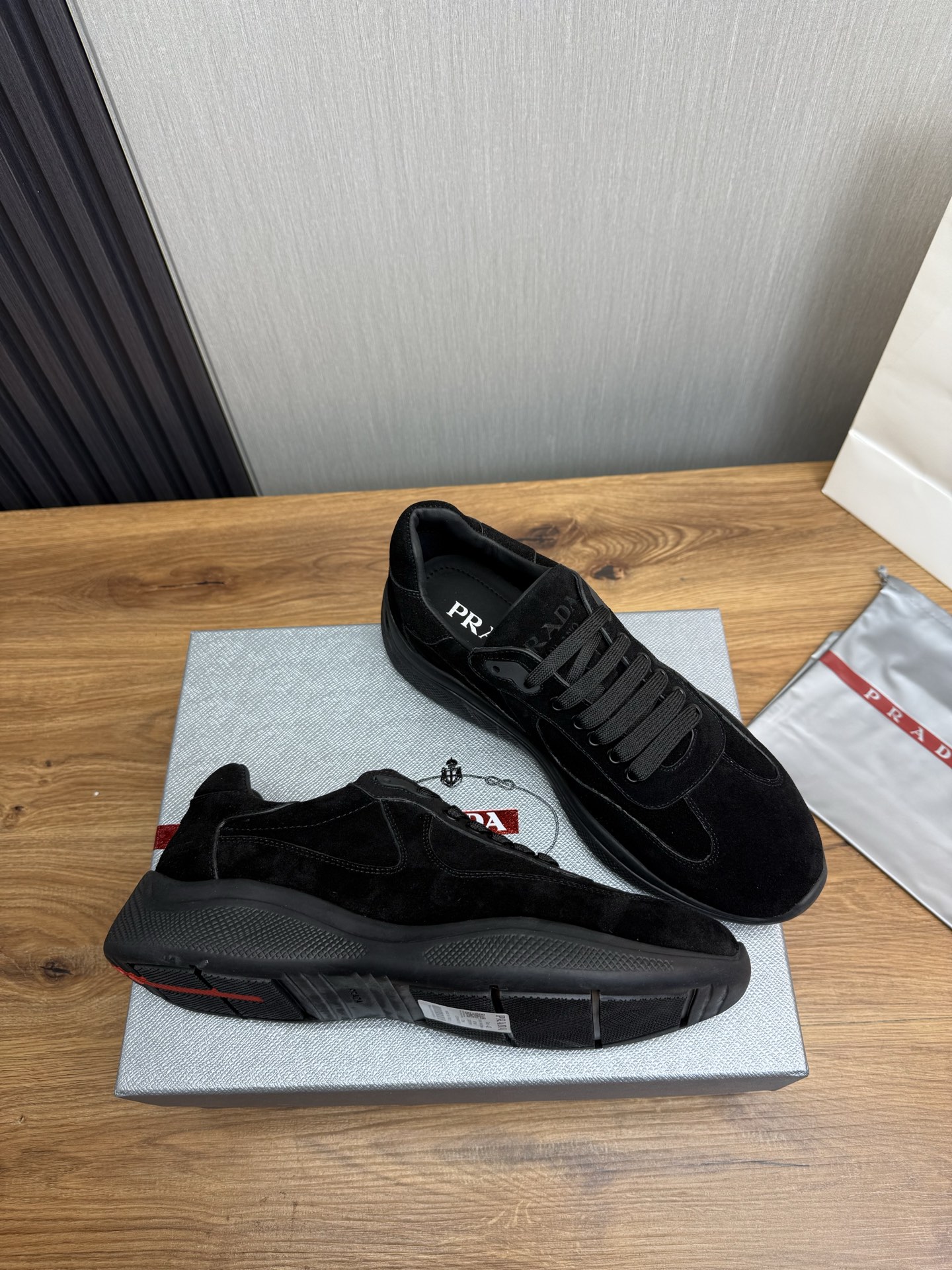 Prada Men's Suede Leather Sneakers - Stylish, Comfortable, and High-Quality 7 i1742498831023 2275 0 3