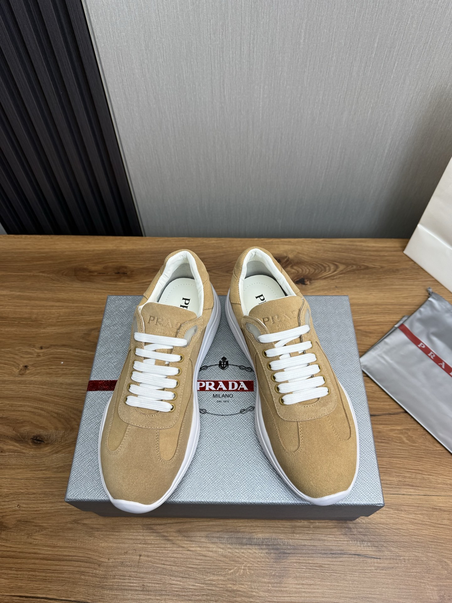 Prada Men's Suede Sneakers: Original Leather, Comfortable Fit, Sizes 38-45 3 i1742498881493 5035 0 2