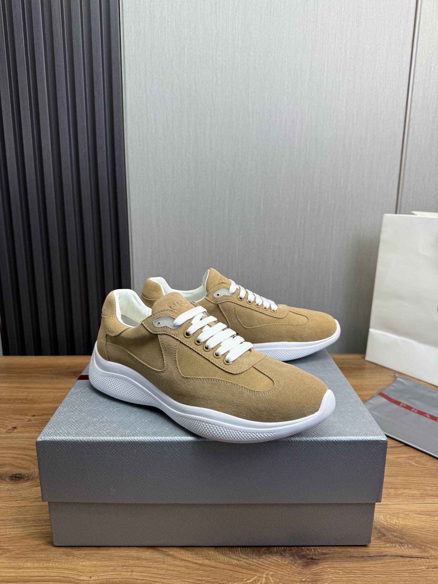 Prada Men's Suede Sneakers: Original Leather, Comfortable Fit, Sizes 38-45 4 i1742498881494 5634 0 5
