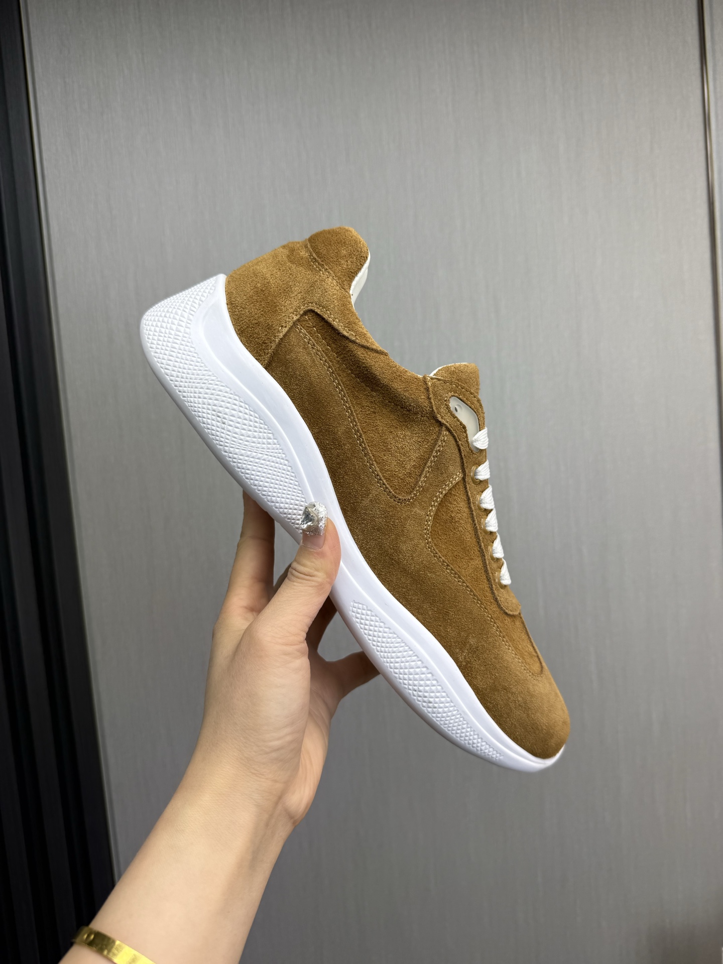 Prada Men's Suede Leather Sneakers, Classic Style, Size 38-44 8 i1742498923331 1776 0 1