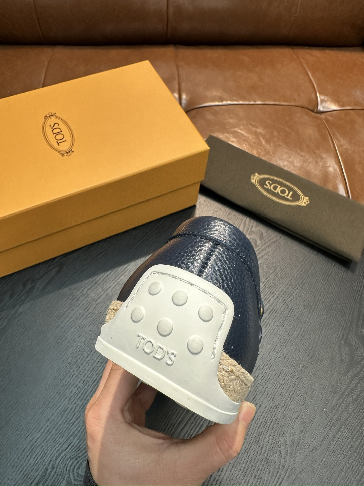TOD'S Men's Leather Loafers with Metal Buckle - Classic & Comfortable 10 i1742583979034 7660 0 8