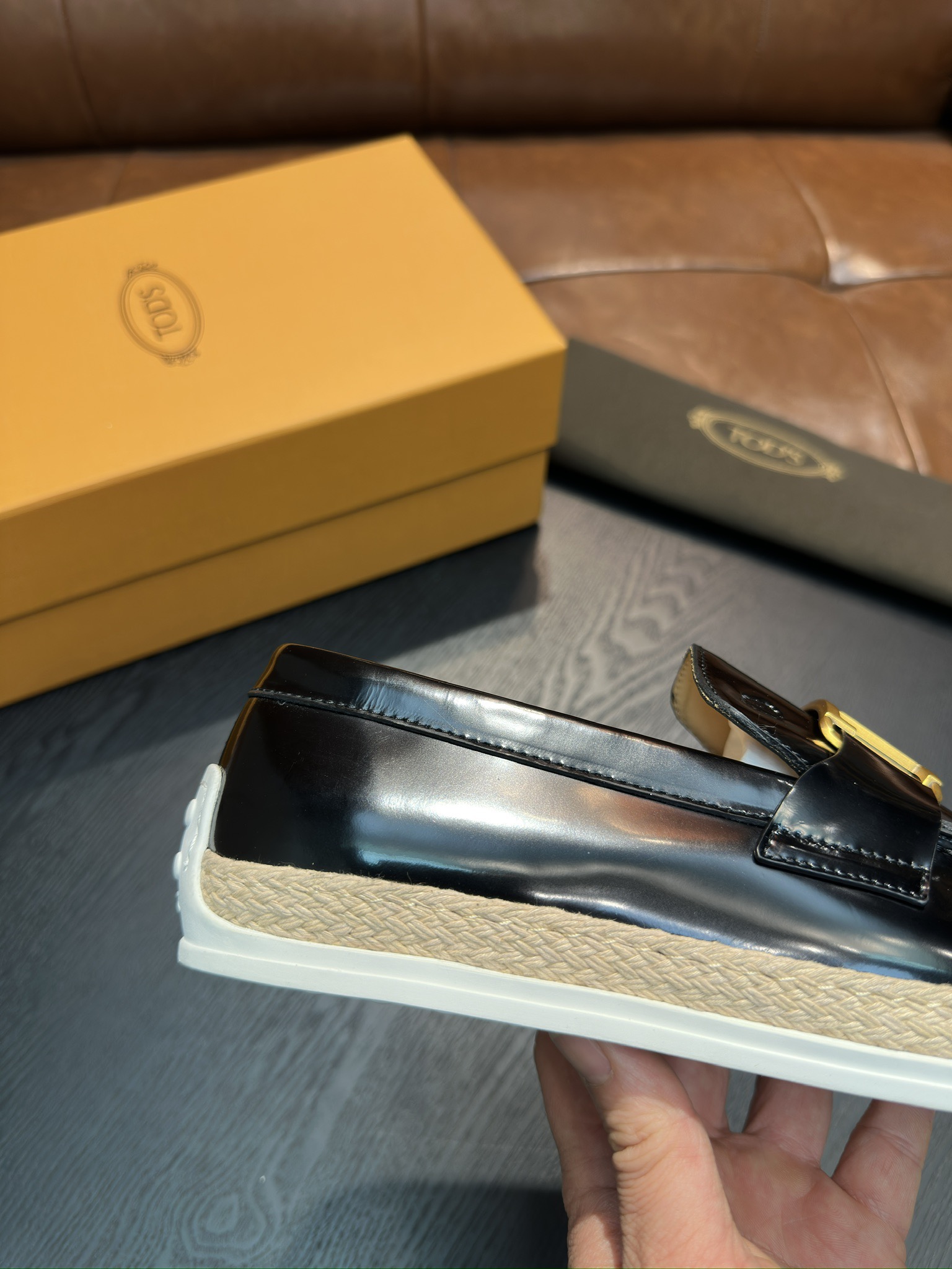 TOD'S Leather Loafers with Metal Buckle - Classic Comfort & Style 7 i1742584021261 3581 0 5