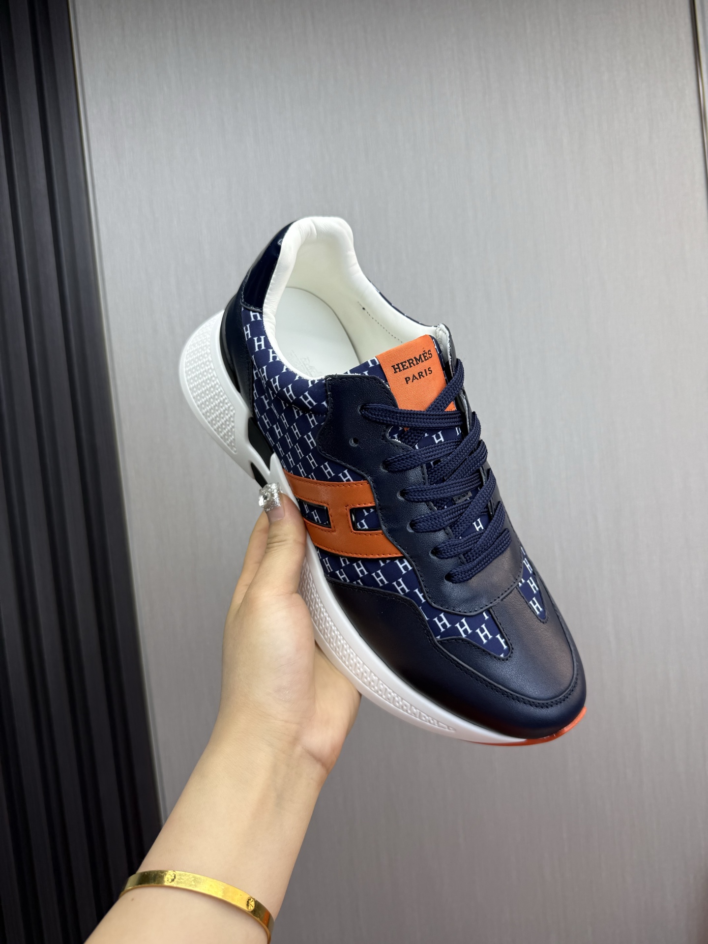 Hermès Men's H Sneakers - Stylish Leather Design, Sizes 39-44 9 i1743103014900 5992 0 2