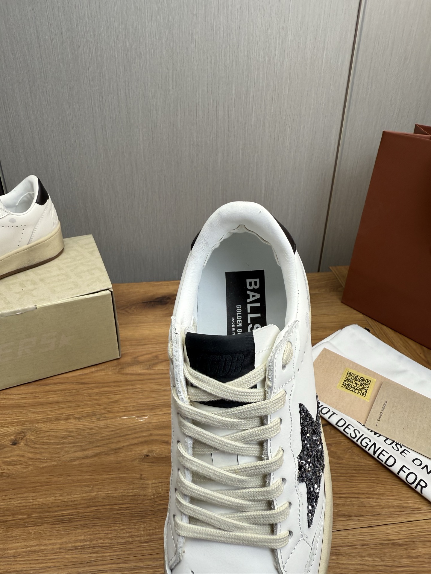 Golden Goose Ball Star Leather Sneakers with Glitter Star Patch 11 i1744141620063 6476 0 10