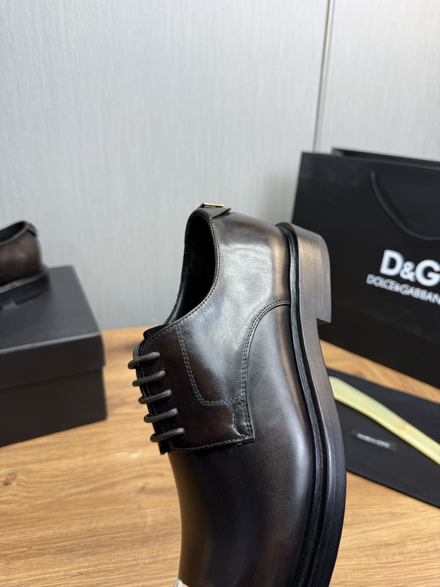Dolce & Gabbana Men's Black Leather Dress Shoes, Italian Leather Oxford Shoes 10 i1744229433412 2804 0 8