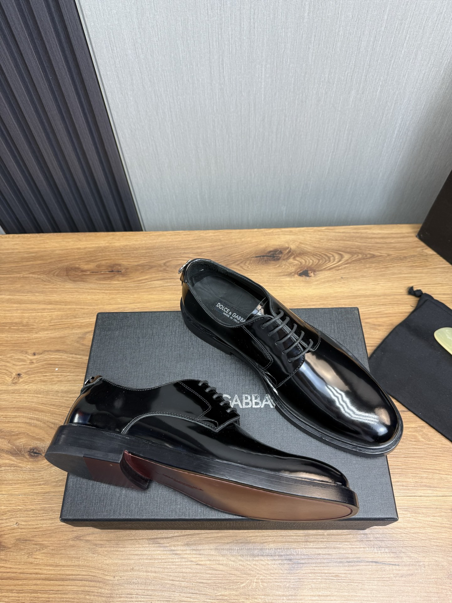 Dolce & Gabbana Men's Black Leather Dress Shoes Size 39-44 7 i1744229467442 5809 0 3