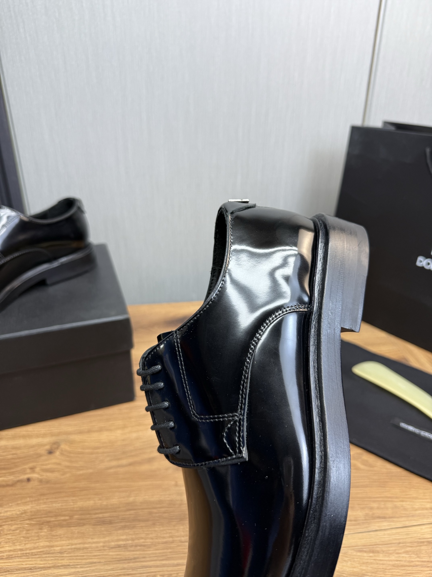 Dolce & Gabbana Men's Black Leather Dress Shoes Size 39-44 10 i1744229467482 7404 0 7