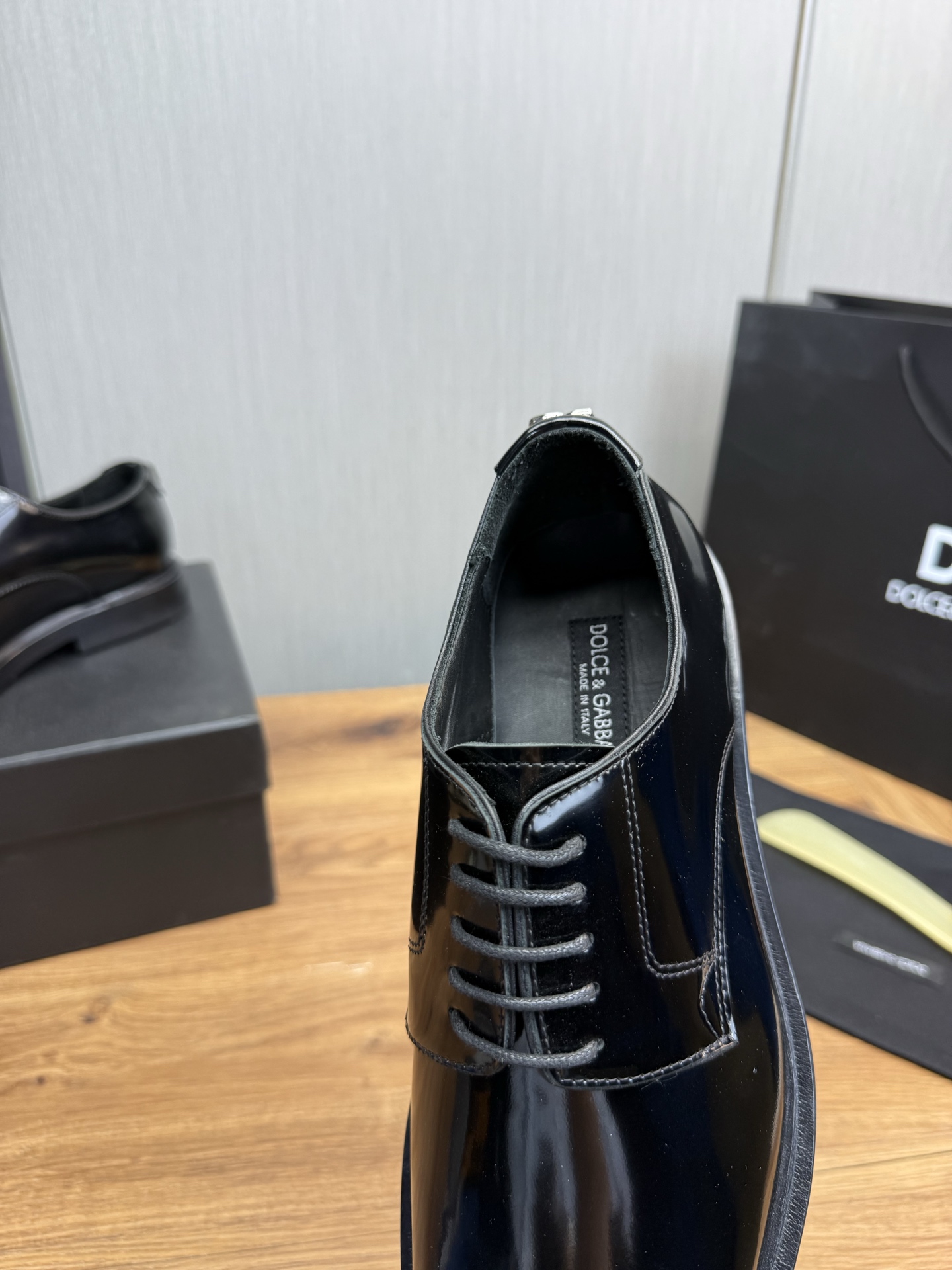 Dolce & Gabbana Men's Black Leather Dress Shoes Size 39-44 11 i1744229468502 7056 0 8