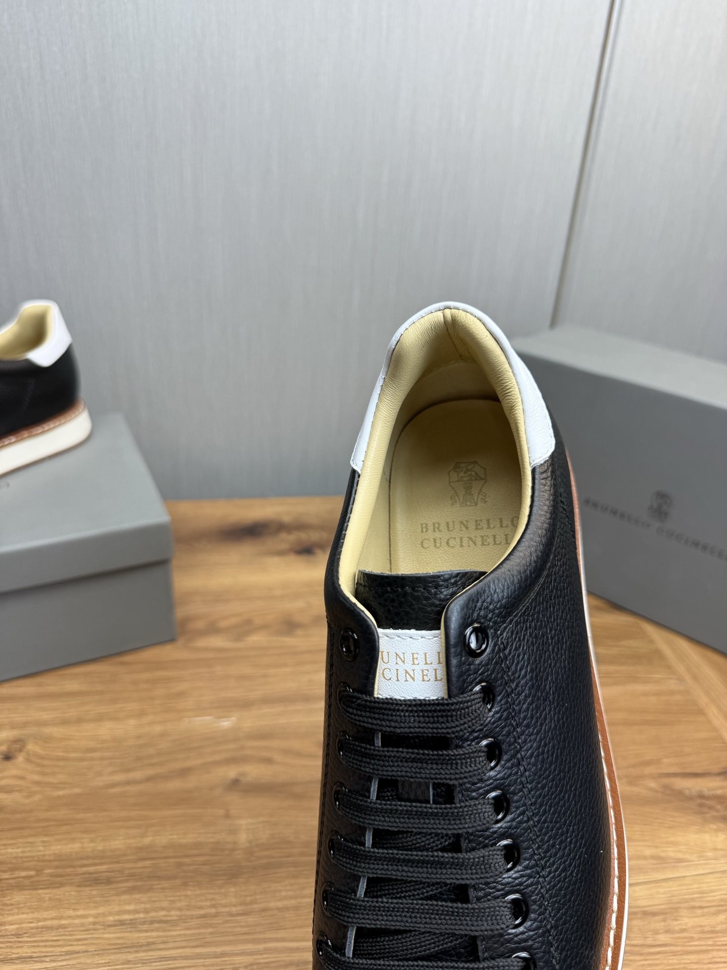 Brunello Cucinelli Men's Leather Sneakers - Black, Sizes 39-44 11 i1744401650109 3333 0 1